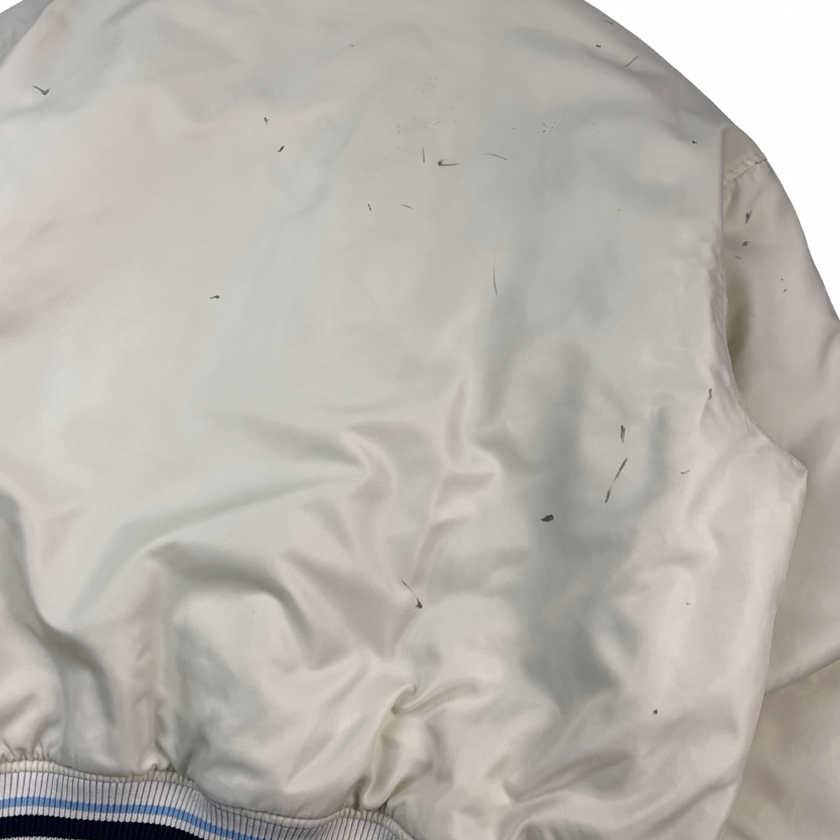 Supreme Mitchell & Ness Camo Logo Varsity Jacket White