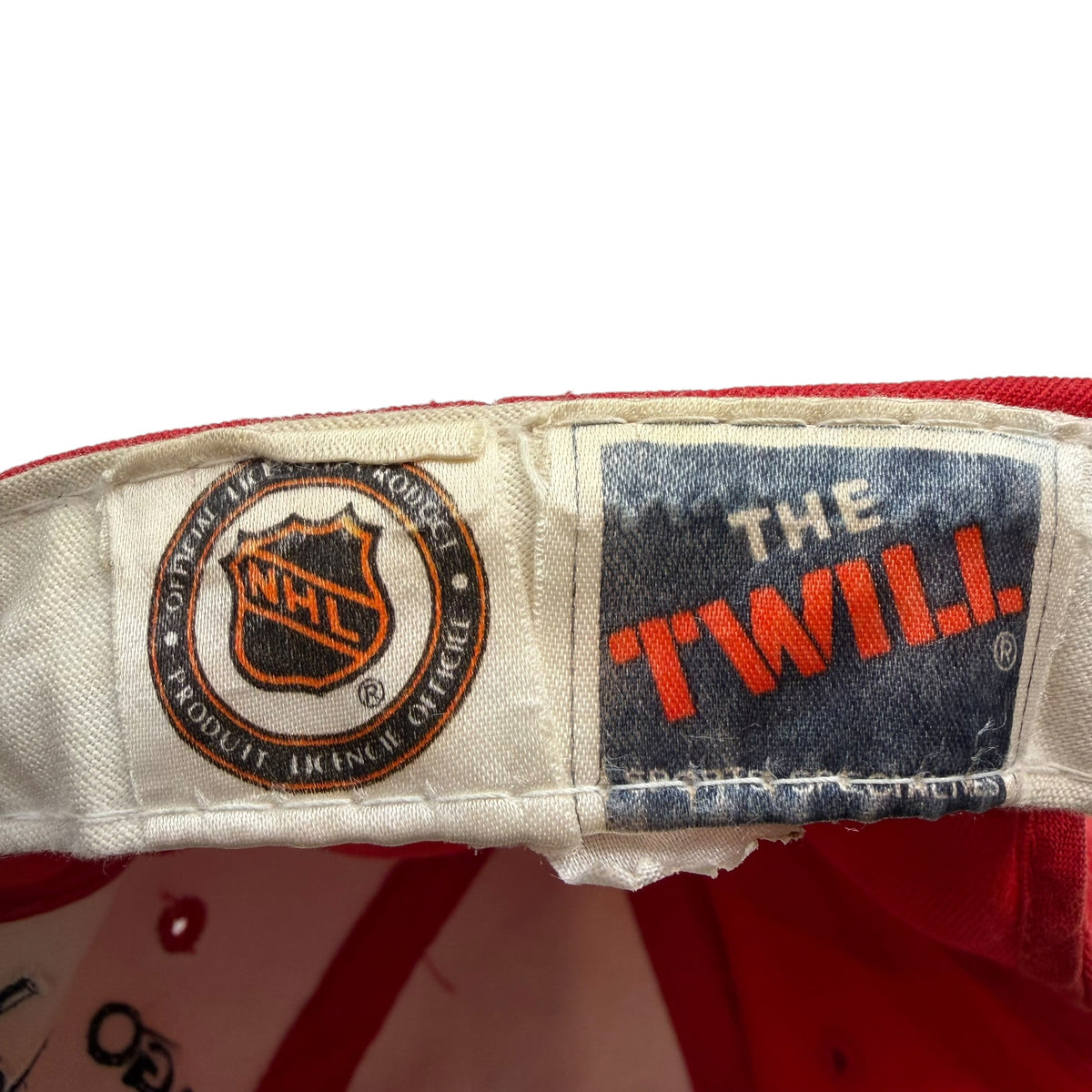 Vintage Chicago Blackhawks Sports Specialties Two Tone Embroidered Hat Red/Brown