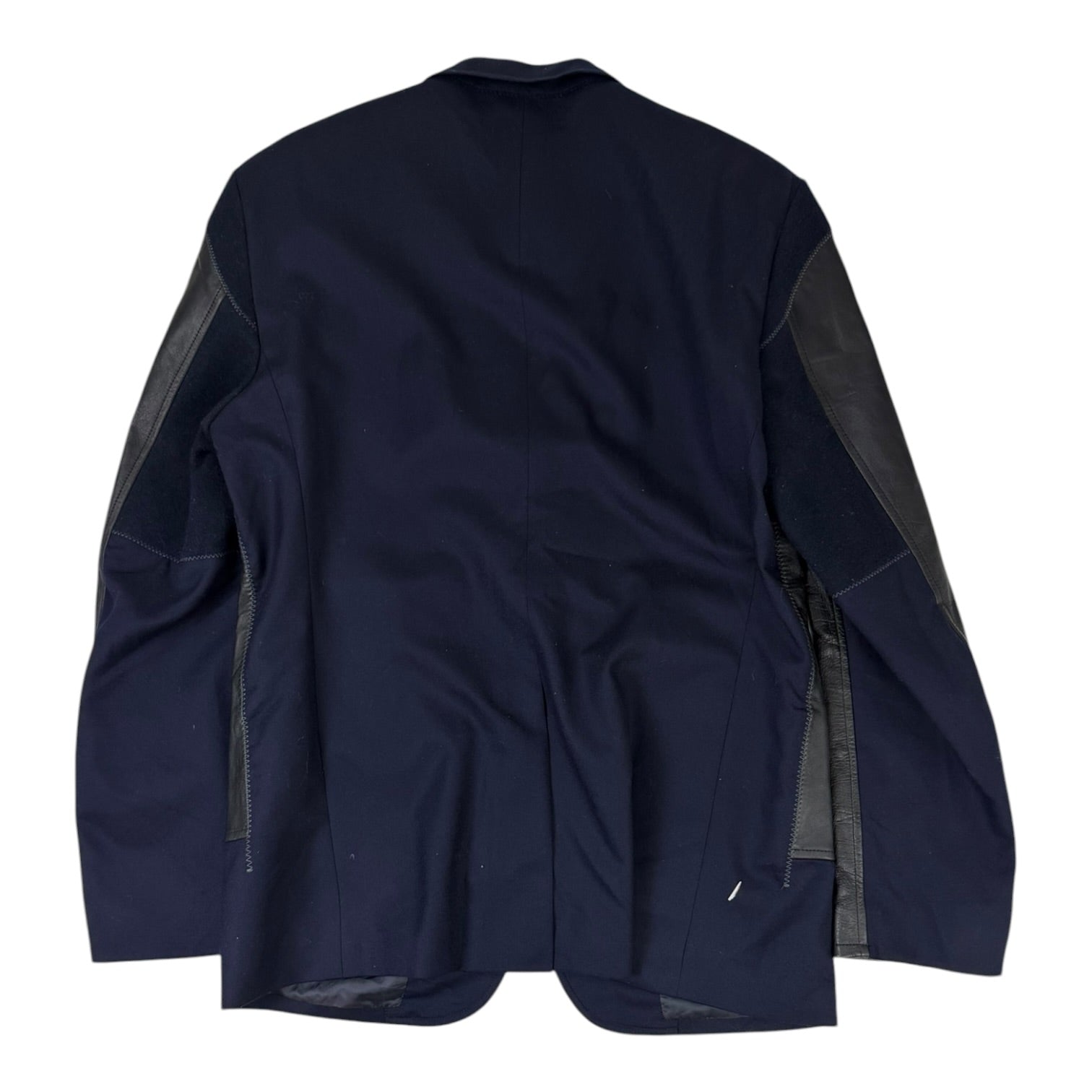 Junya Watanabe MAN × Brooks Brothers Leather Blazer Navy