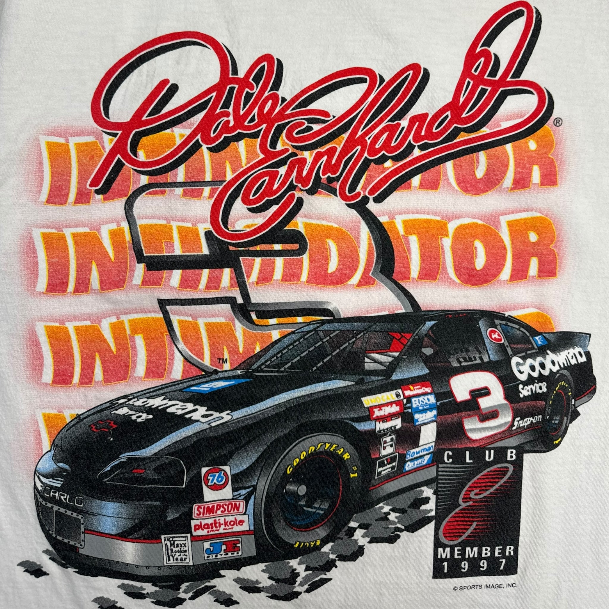 1997 Dale Earnhardt Official Fan Club Member NASCAR T-Shirt