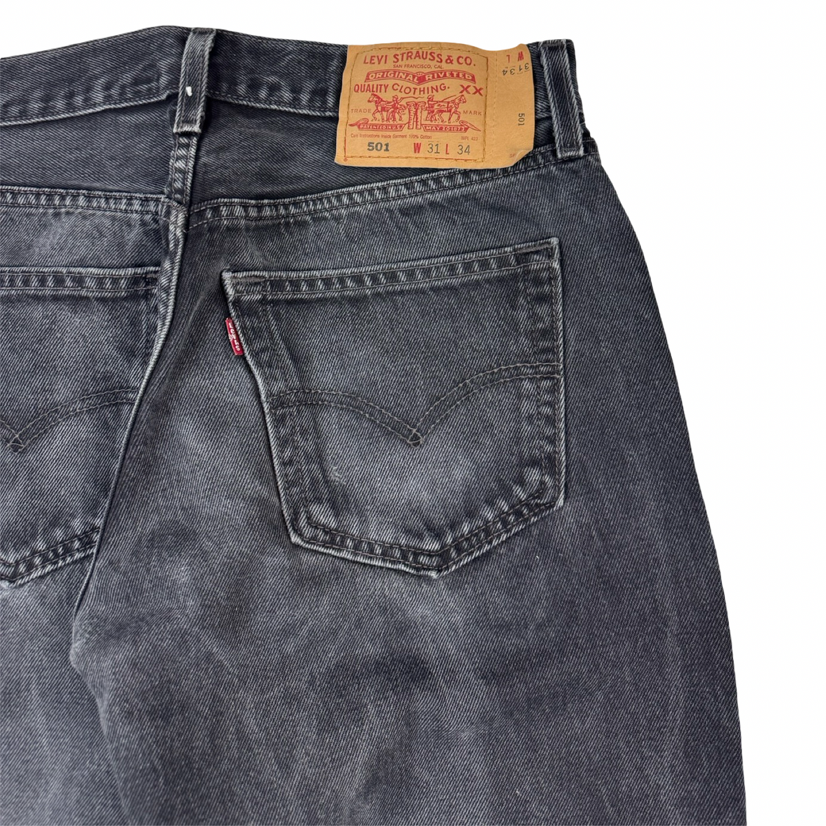 Vintage Levi’s 501 Denim Bottoms Black
