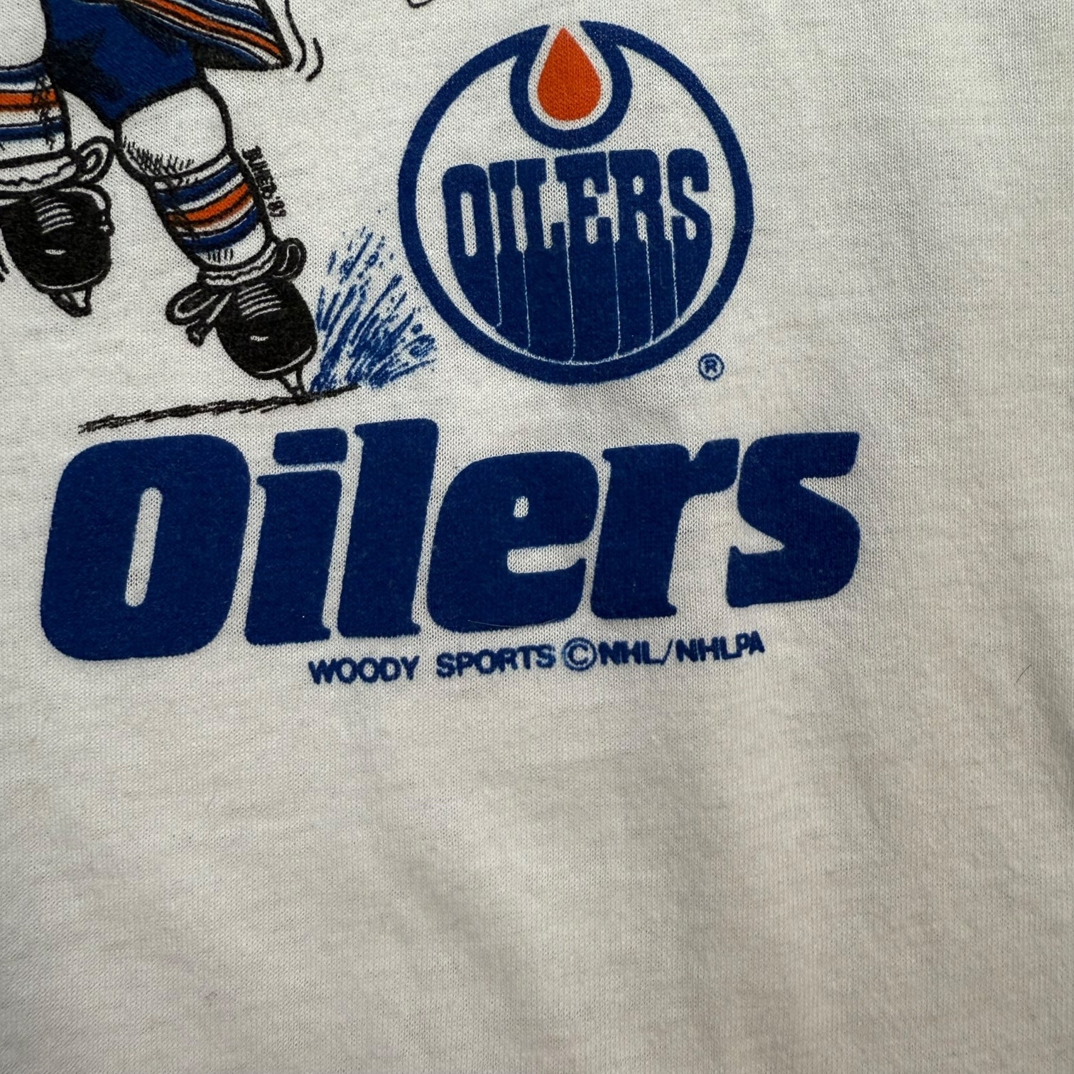 Vintage Edmonton Oilers SlapShot Tee White