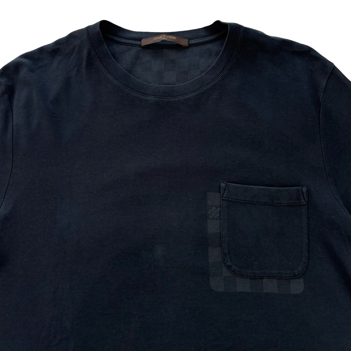 Louis Vuitton Damier Checkered Pocket T-Shirt Navy