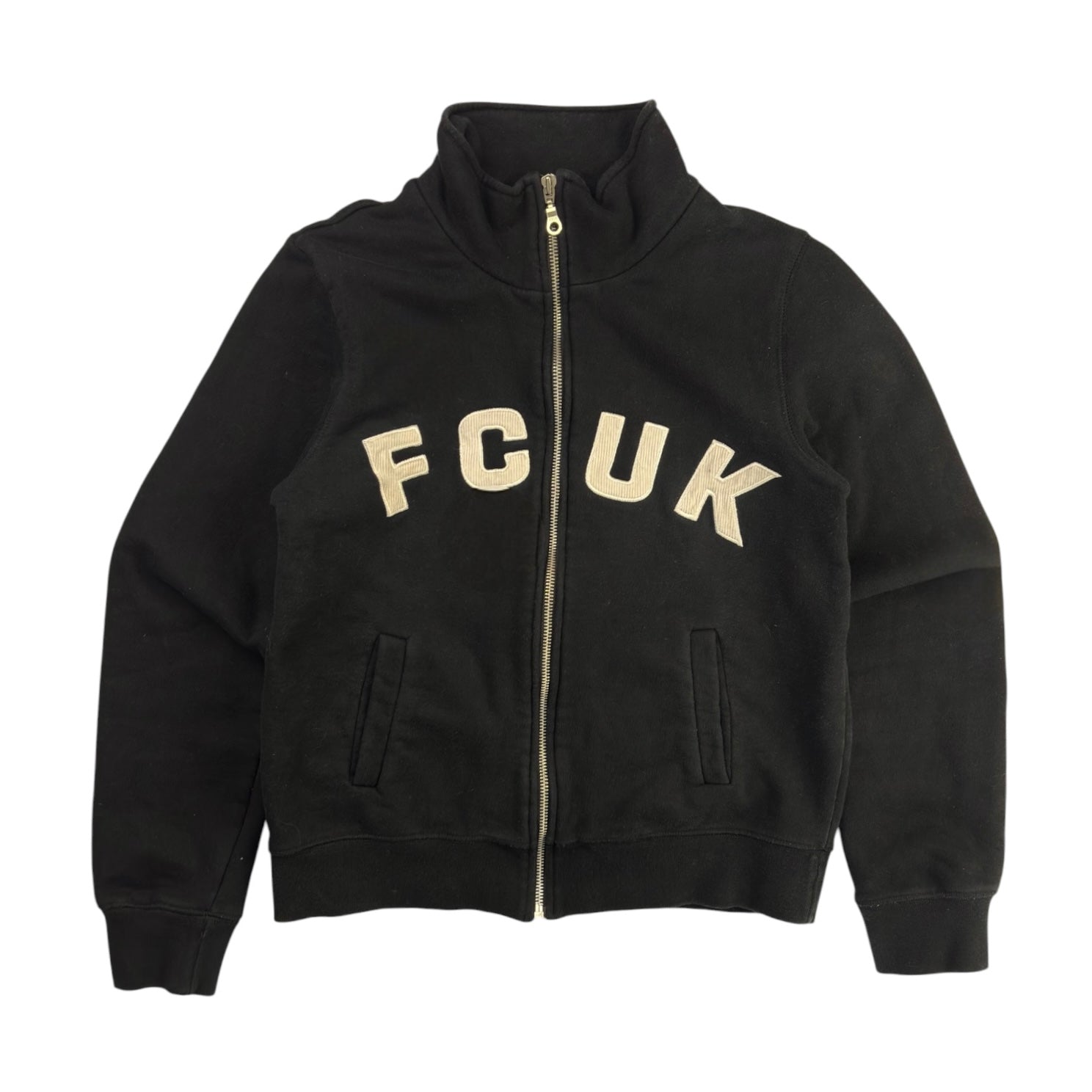 (W) FCUK Zip Up Hoodie Black