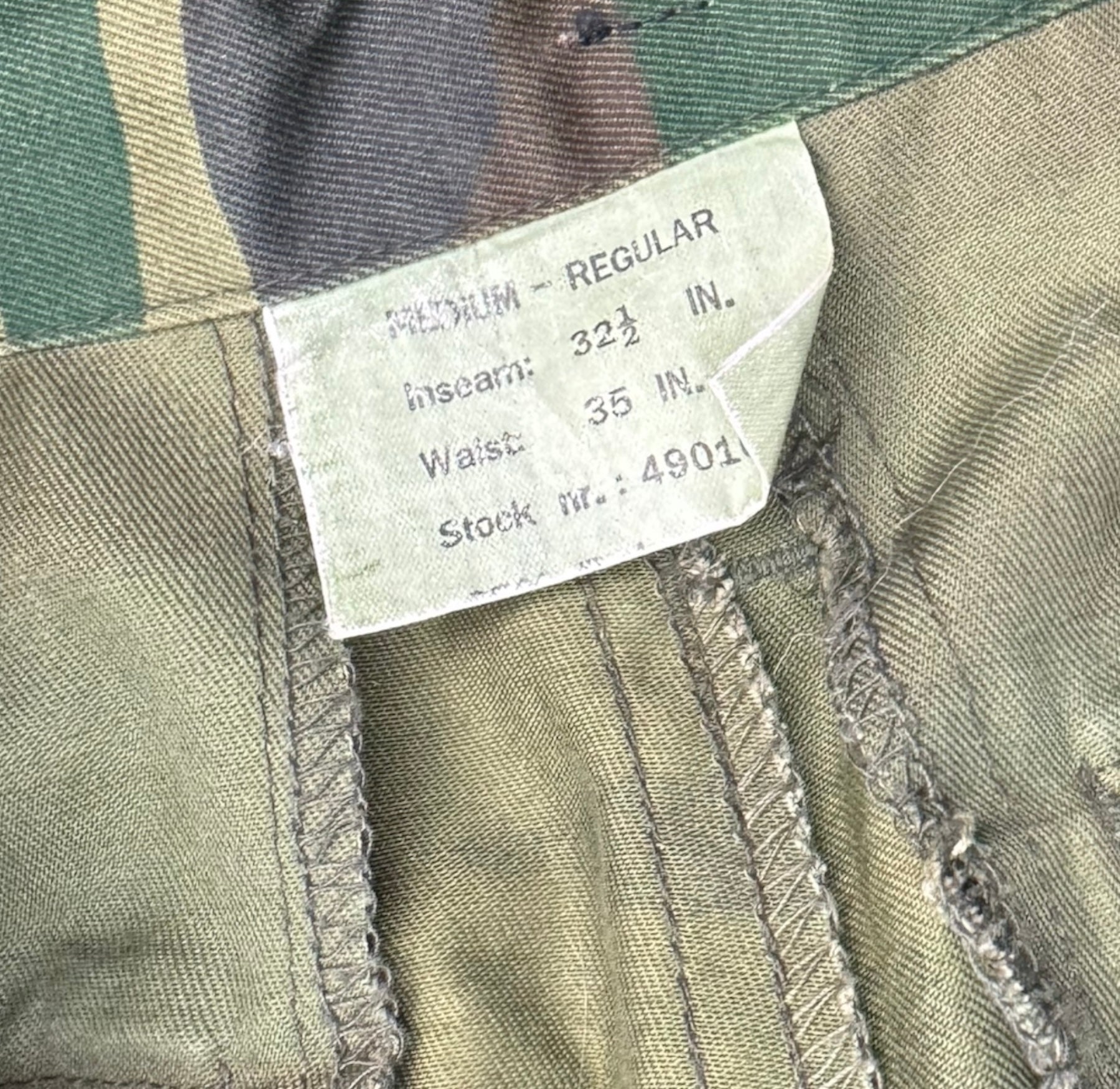 Vintage Military Woodland Camo Cargo Pants