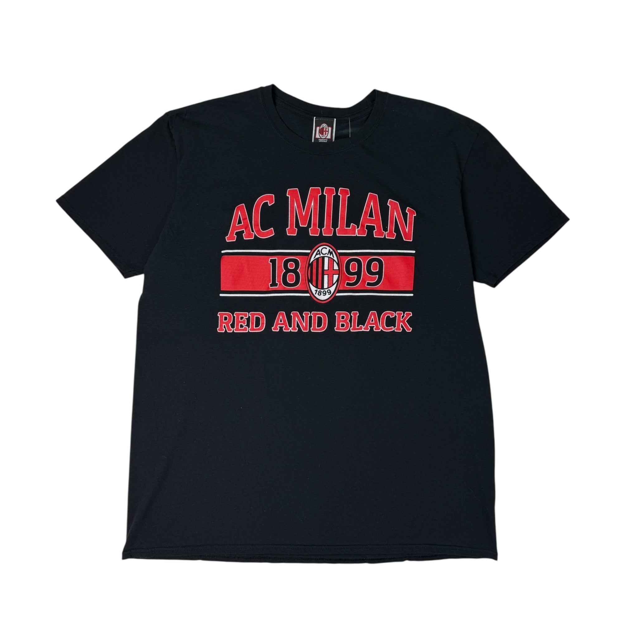 2000s AC Milan Red & Black T-Shirt