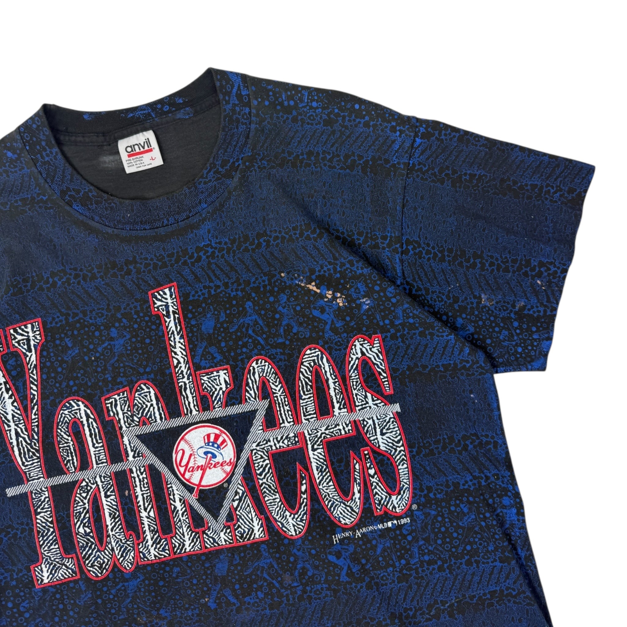 Vintage New York Yankees All Over Print T-Shirt