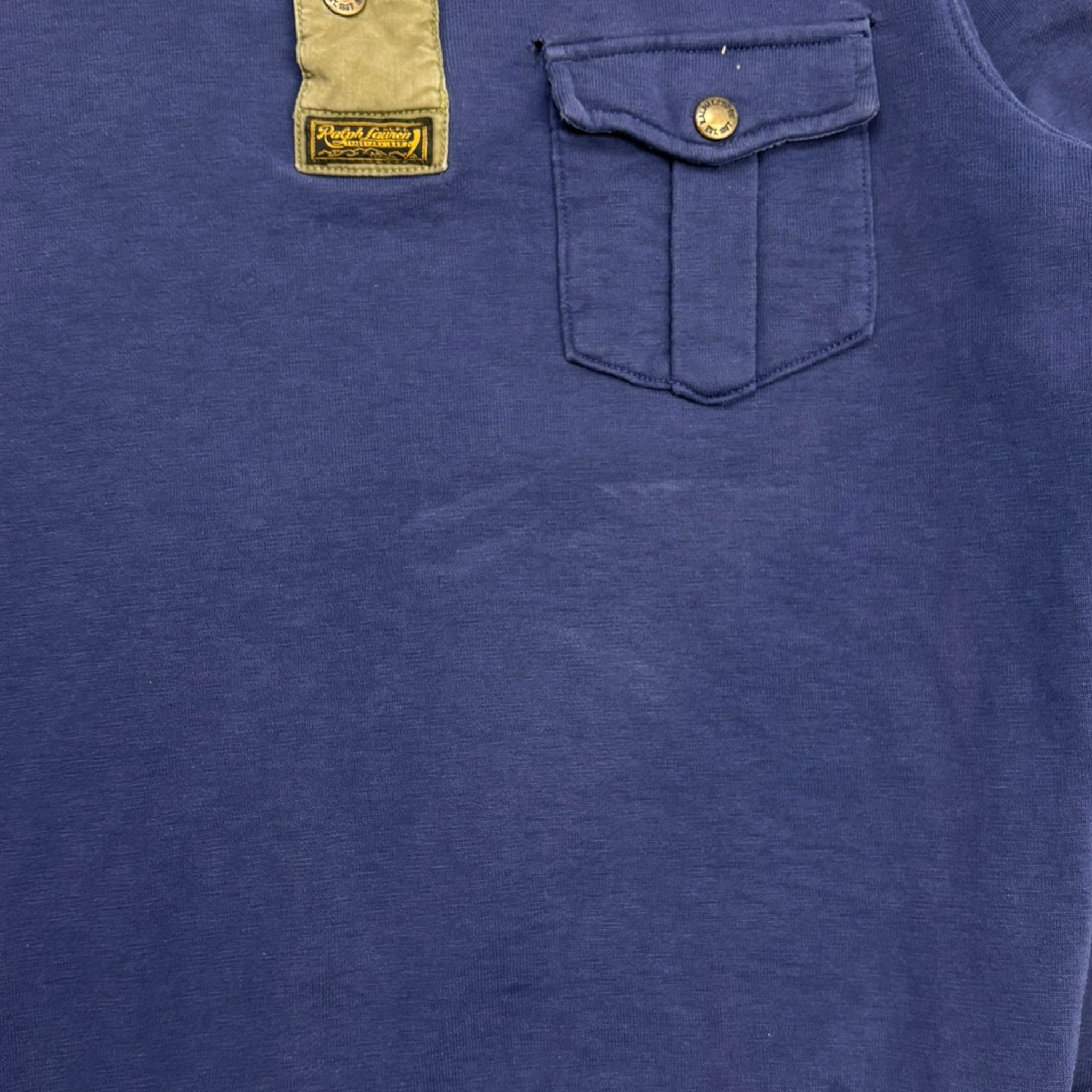 Vintage Polo Ralph Lauren Quarter Button Sweater Navy