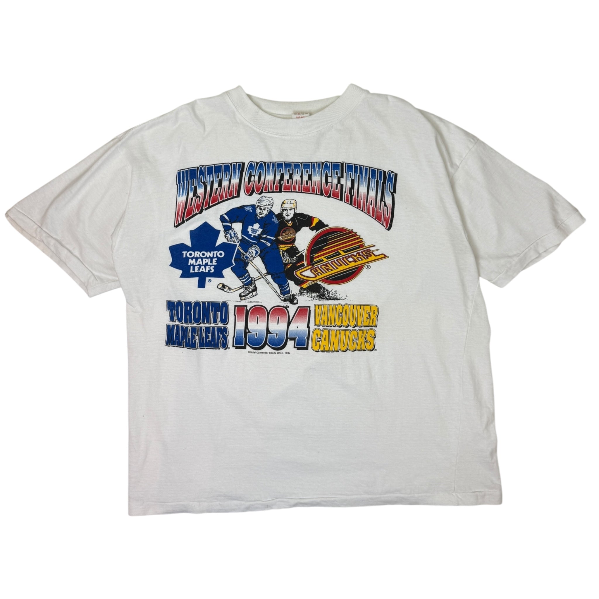 Vintage Vancouver Canucks Toronto Maple Leafs 1994 T-Shirt
