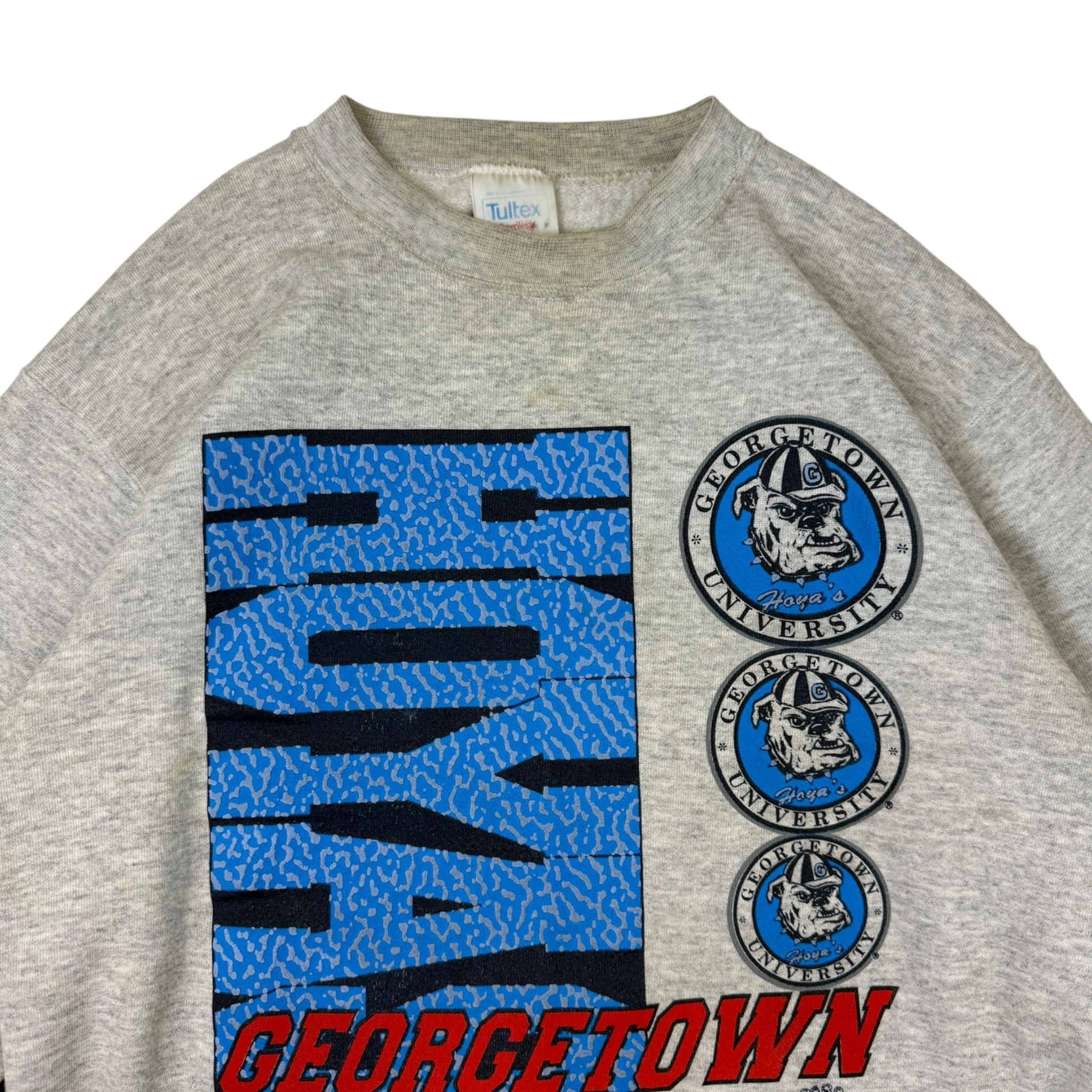 Vintage Georgetown Hoyas Crewneck Heather Grey