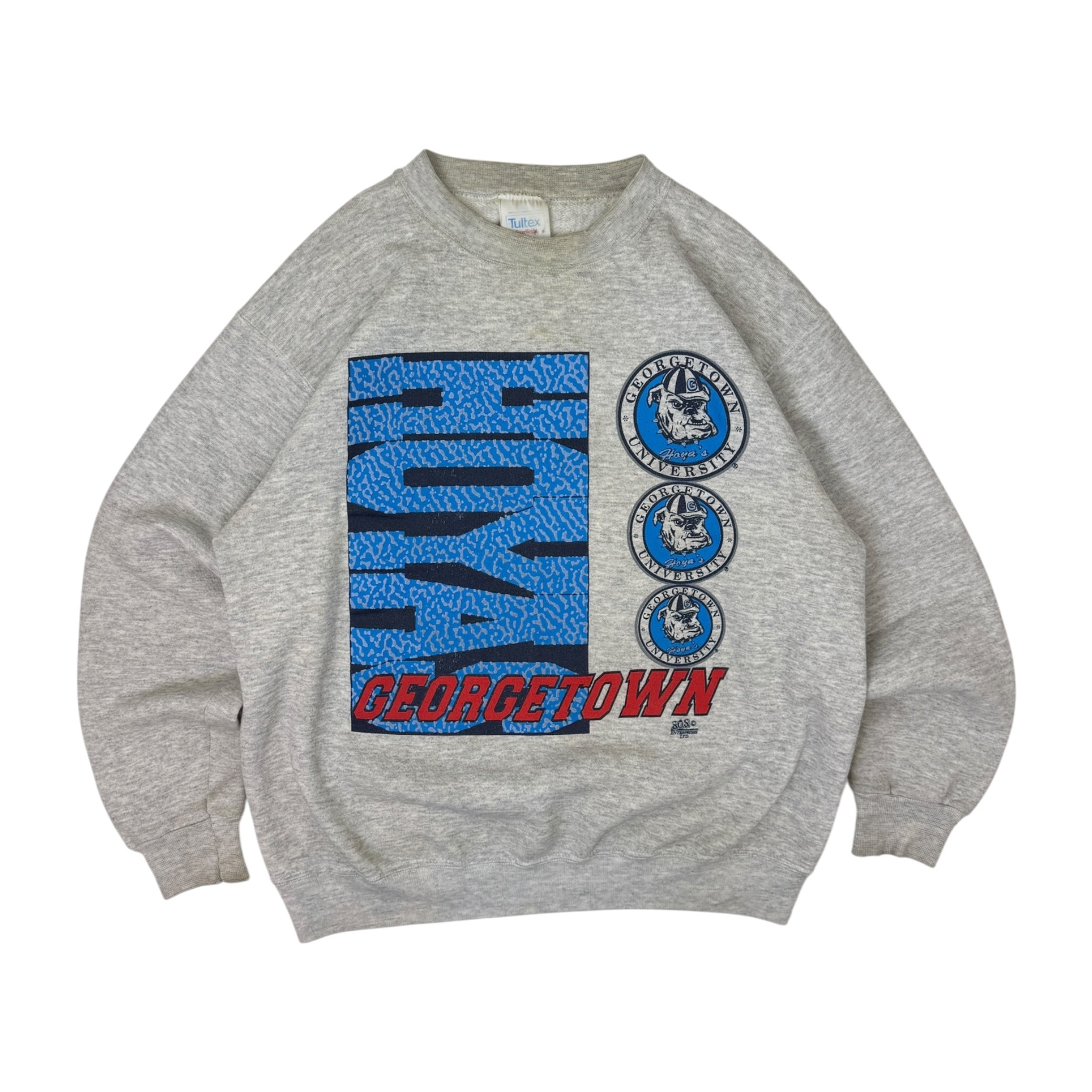Vintage Georgetown Hoyas Crewneck Heather Grey