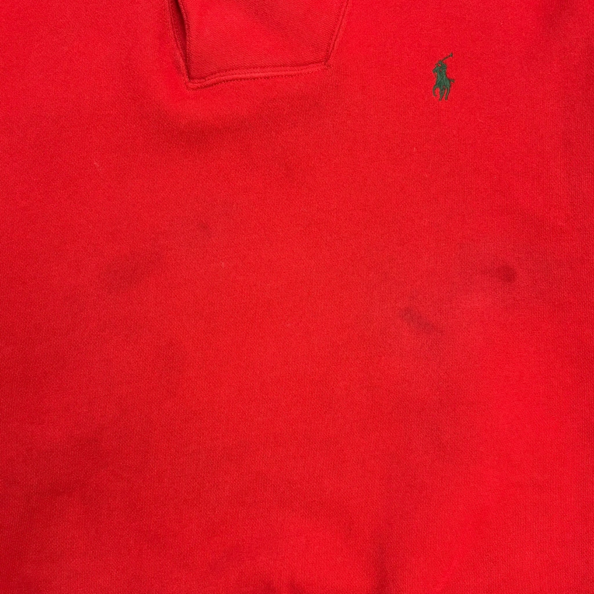 Vintage Polo By Ralph Lauren Mock Neck Sweater Red