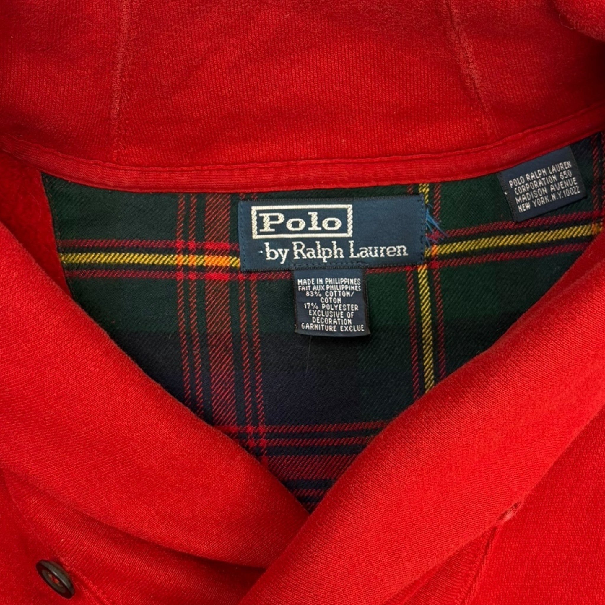 Vintage Polo By Ralph Lauren Mock Neck Sweater Red