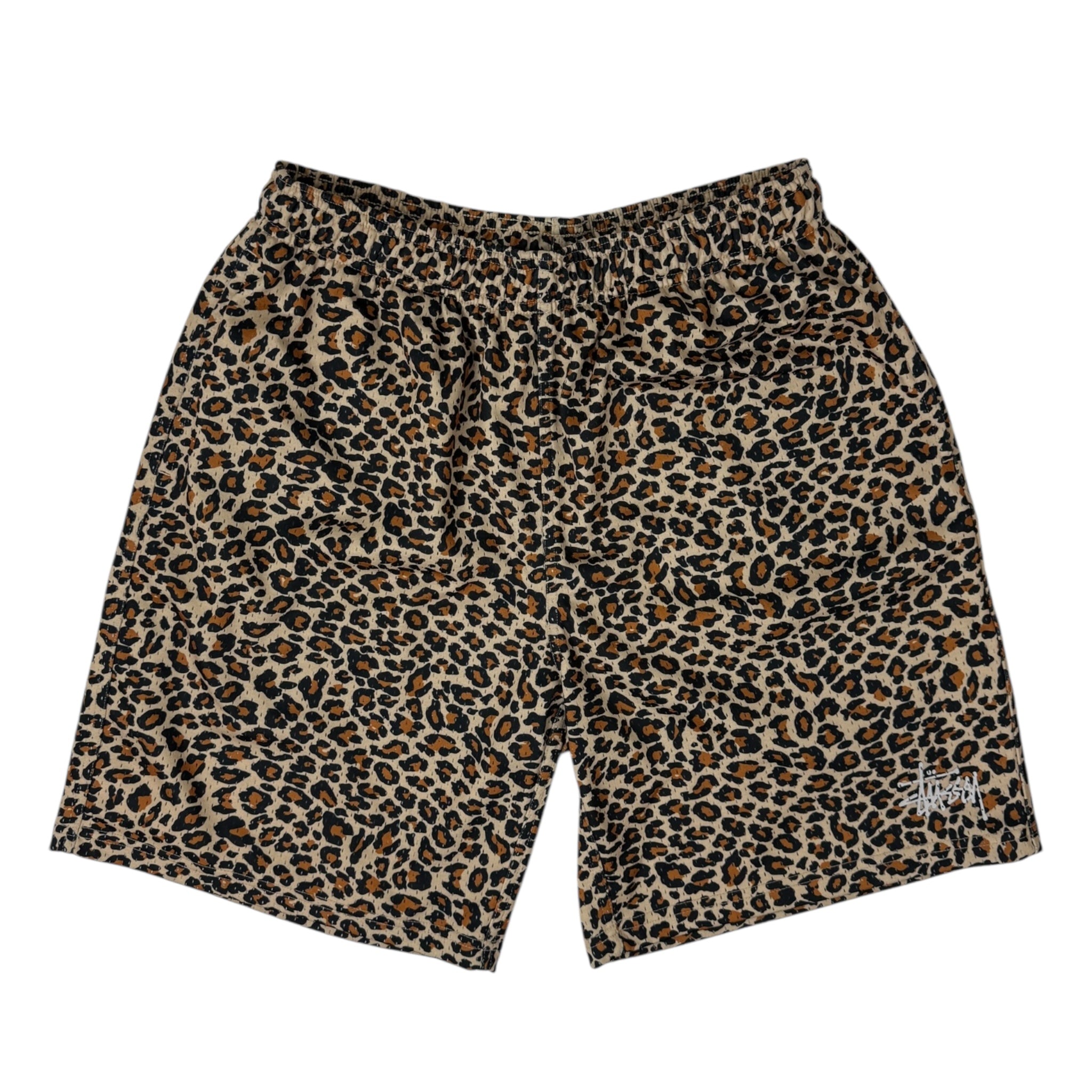 Stussy Leopard Print Mesh Shorts