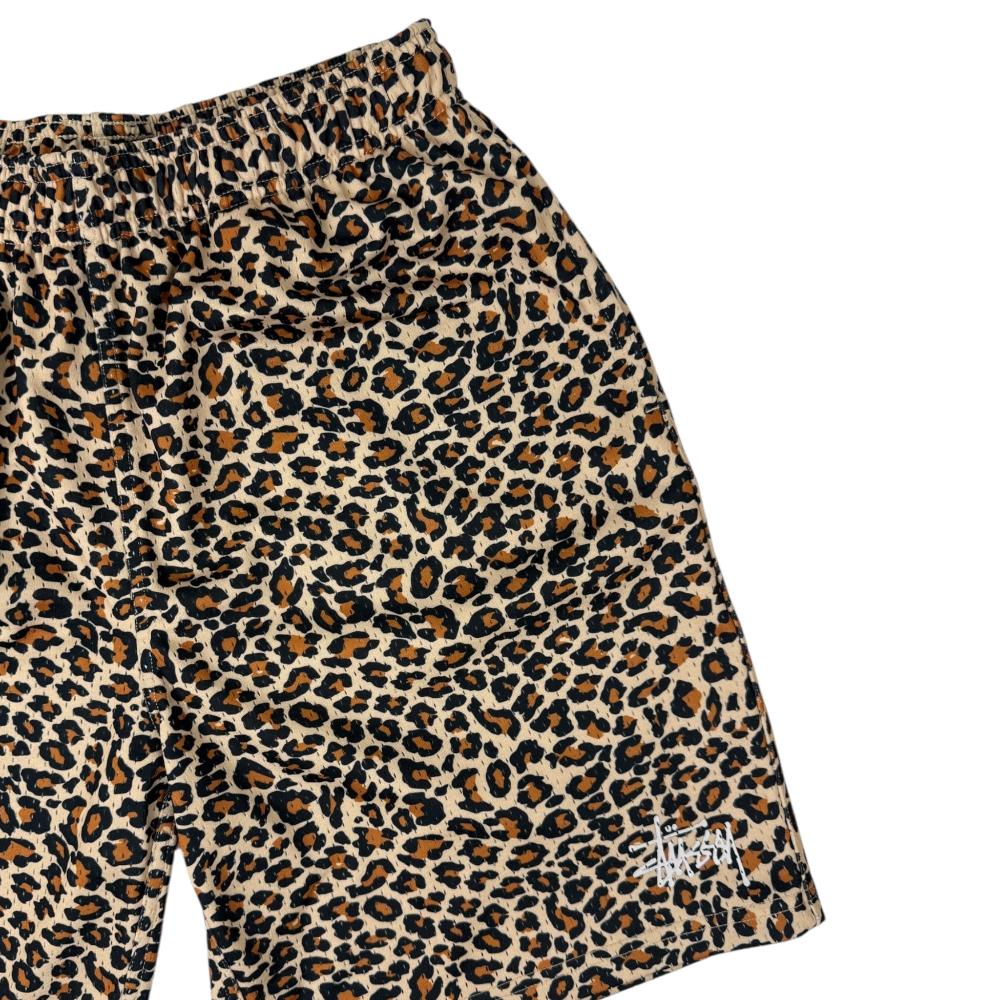 Stussy Leopard Print Mesh Shorts