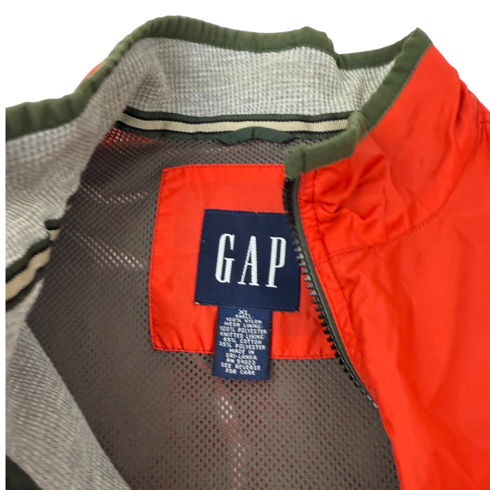 Vintage Gap Nylon Vest Orange