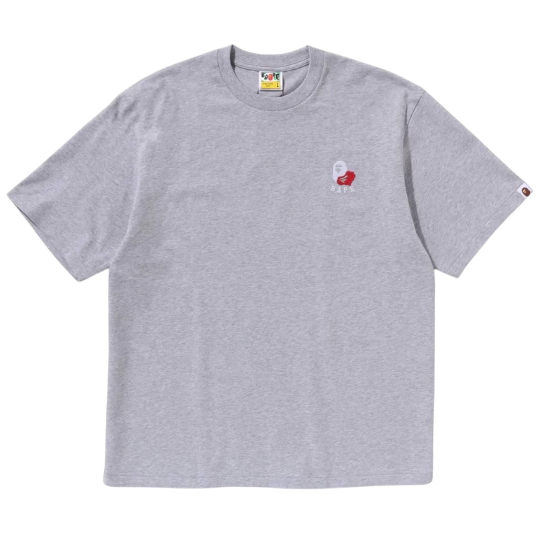 BAPE Ape Head 2 Point Relaxed Tee Gray