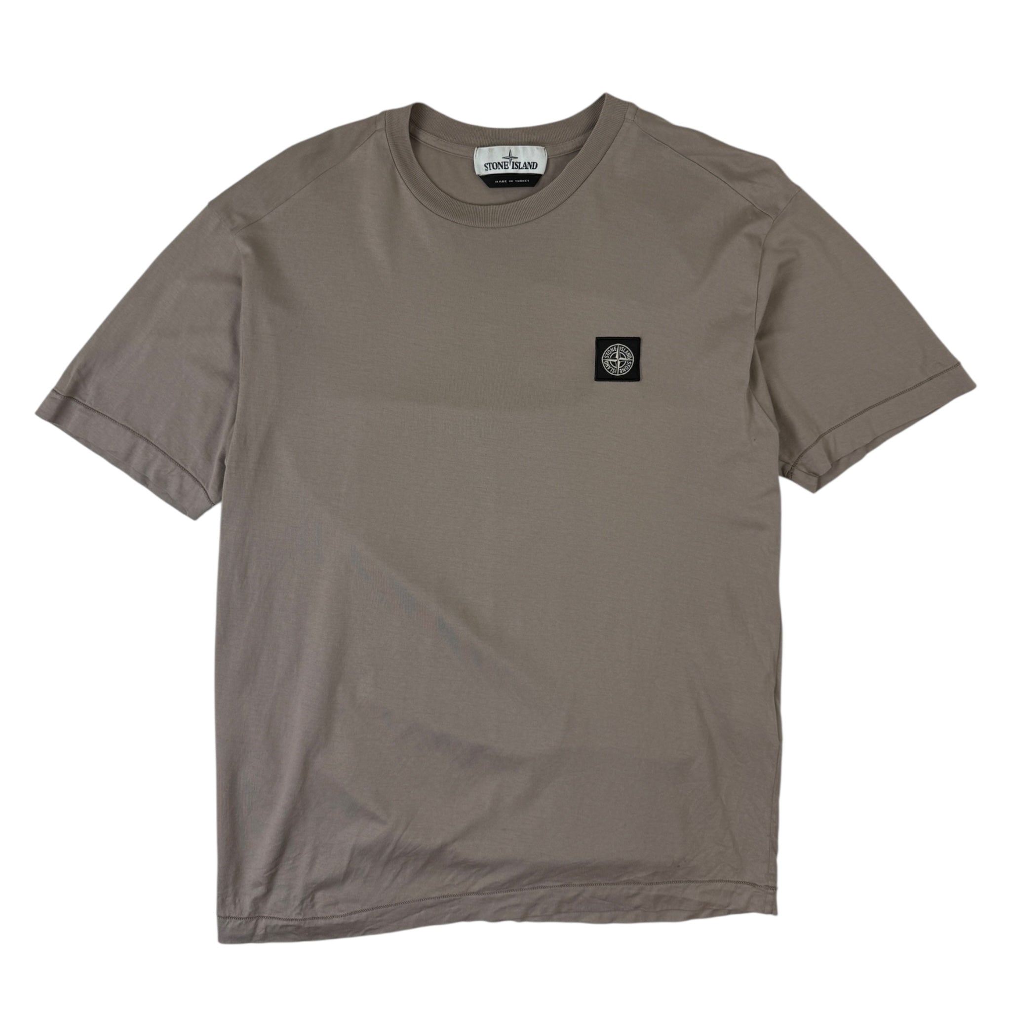 Stone Island Logo Tee Beige