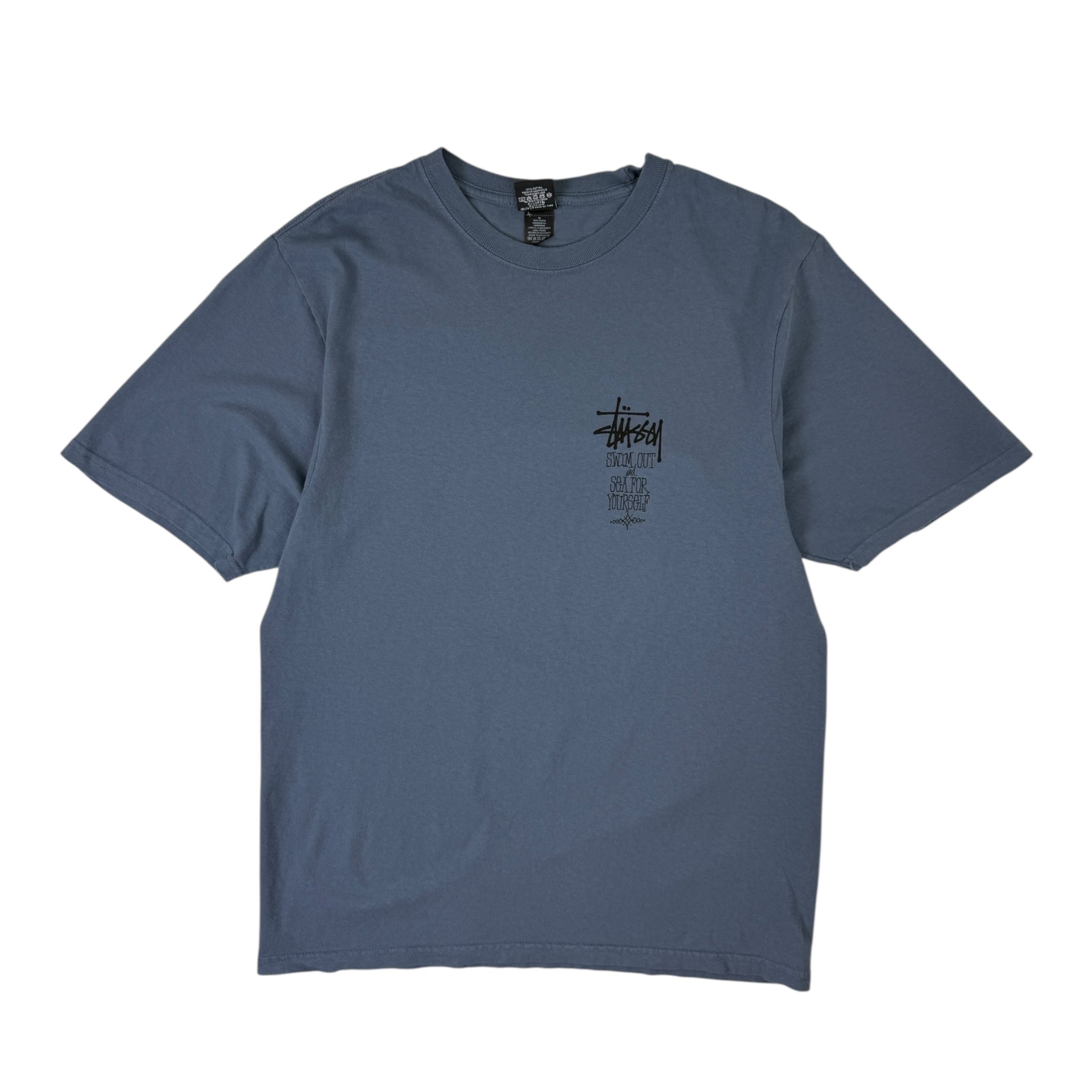 Stussy Swim Out Graphic Tee Washed Blue