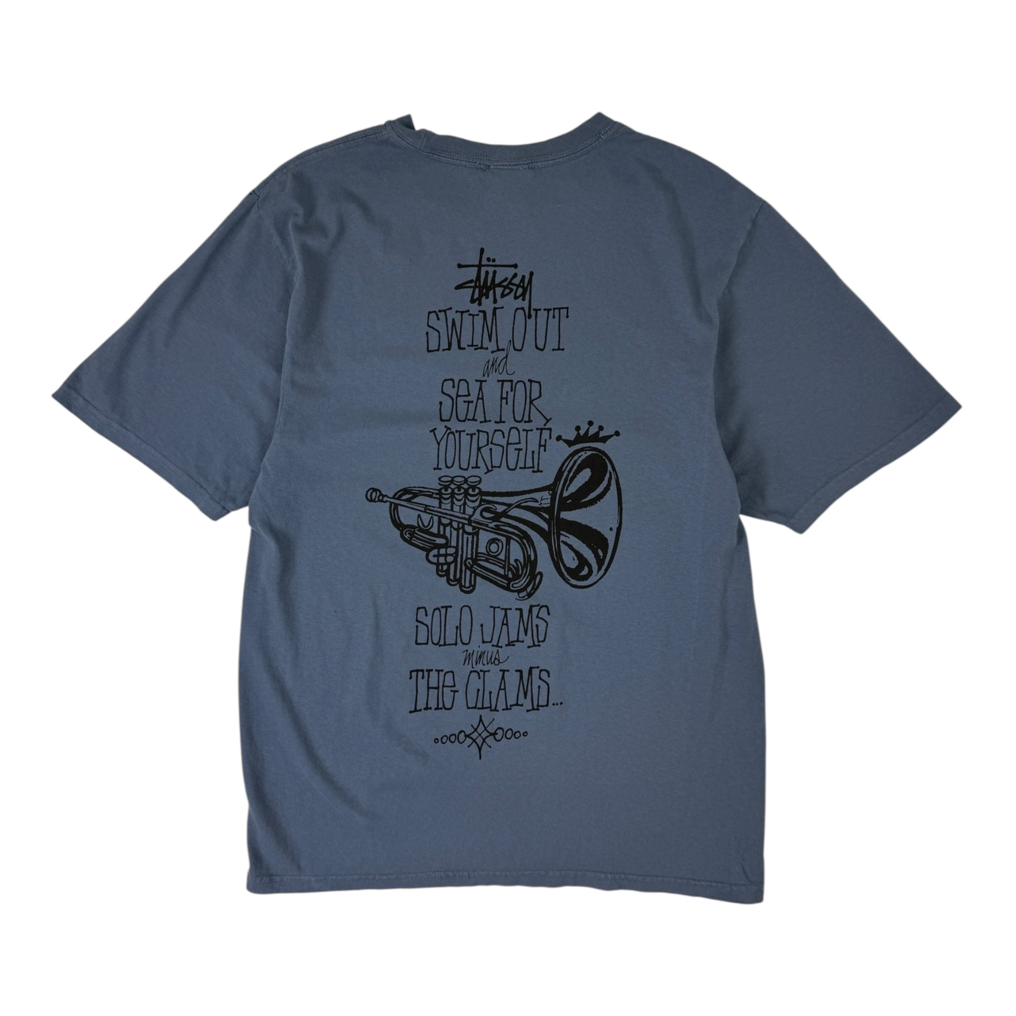 Stussy Swim Out Graphic Tee Washed Blue