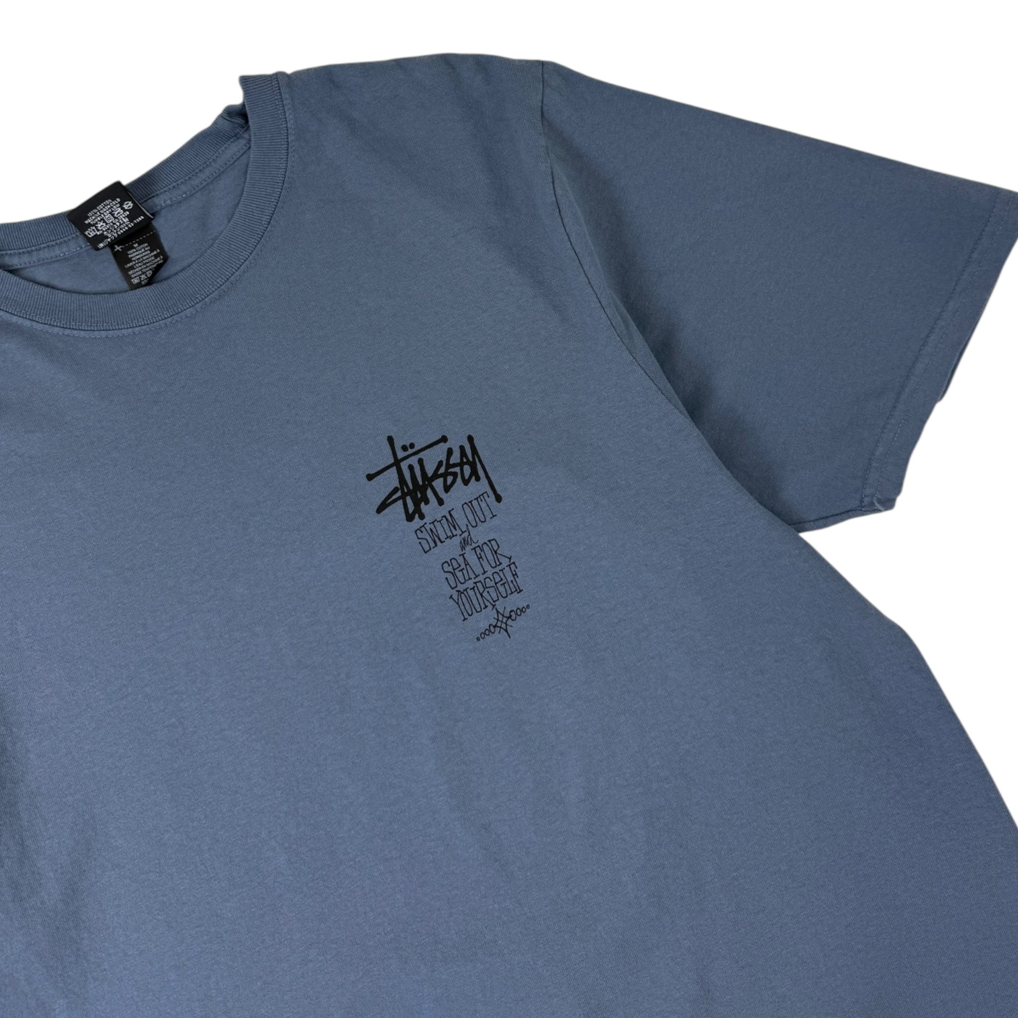 Stussy Swim Out Graphic Tee Washed Blue