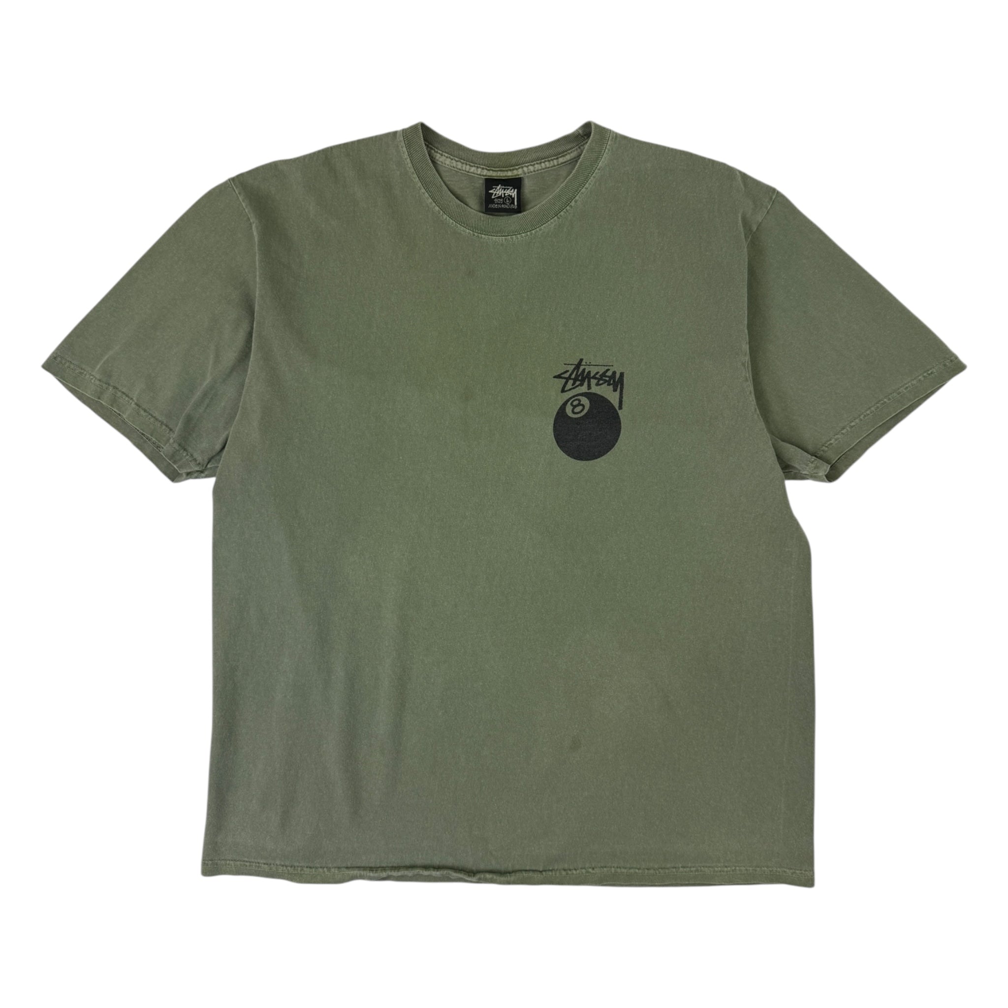 Stussy 8-Ball T-Shirt Washed Green