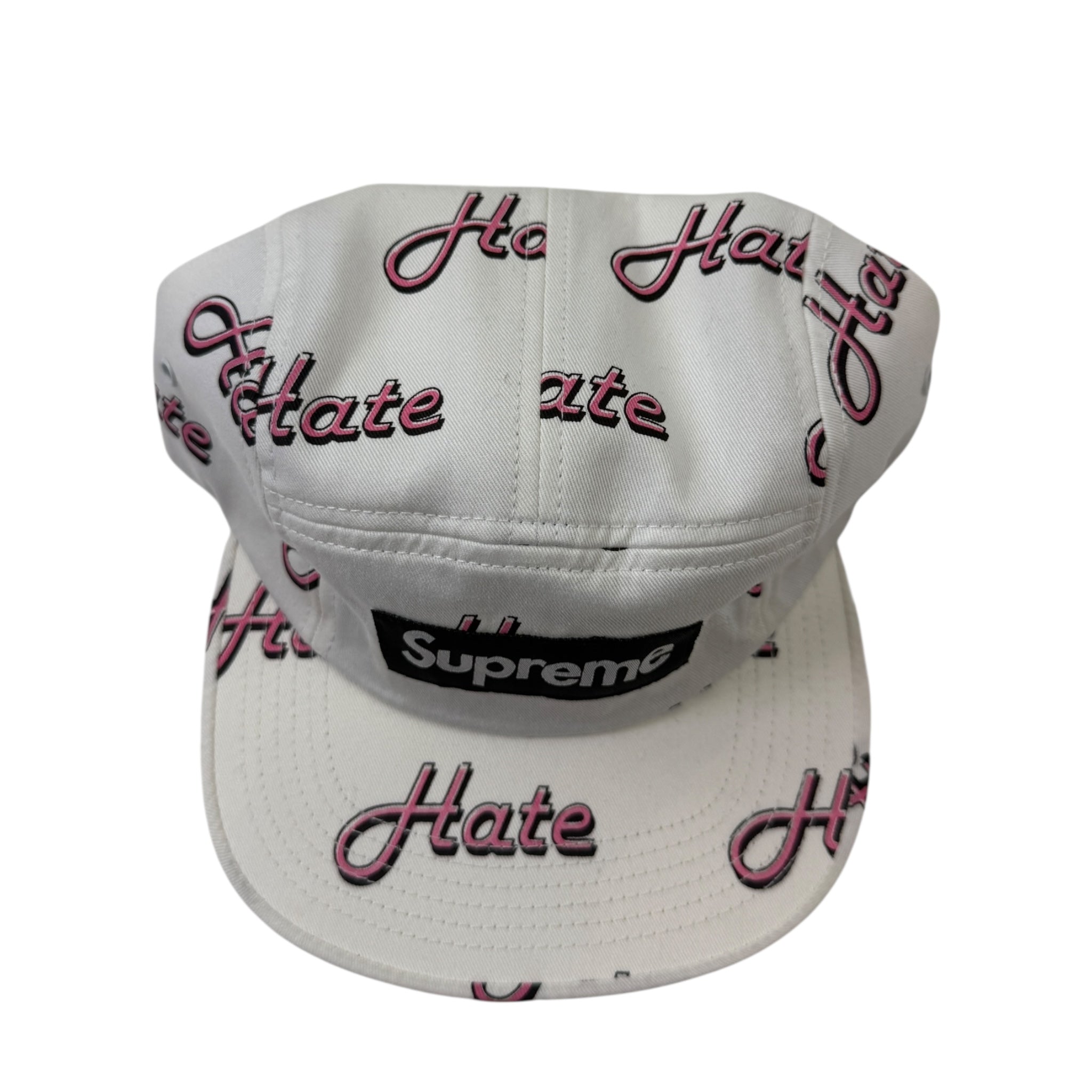 Supreme Love Hate FW13 5-Panel Camp Cap White
