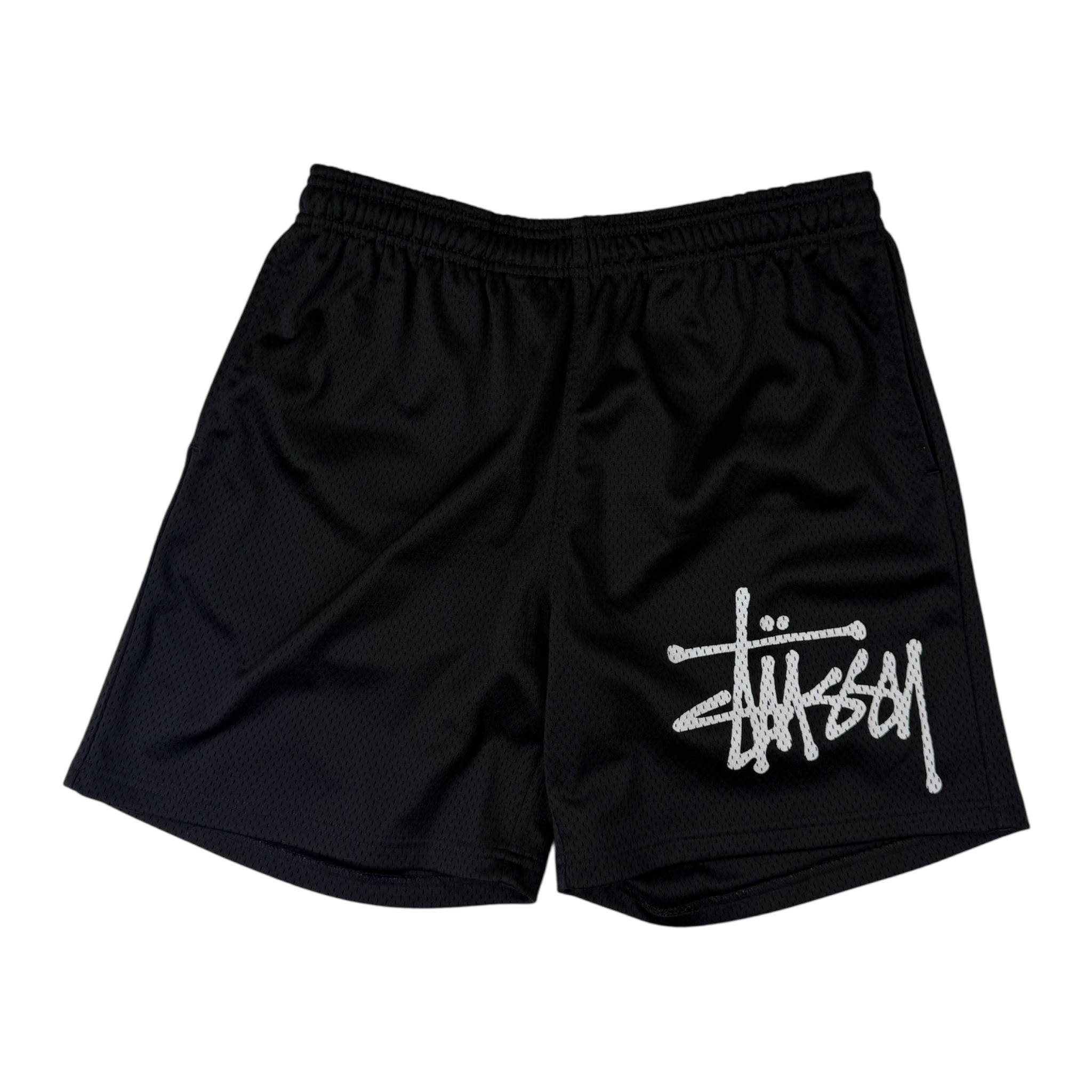 Stussy Mesh Short Big Logo Black