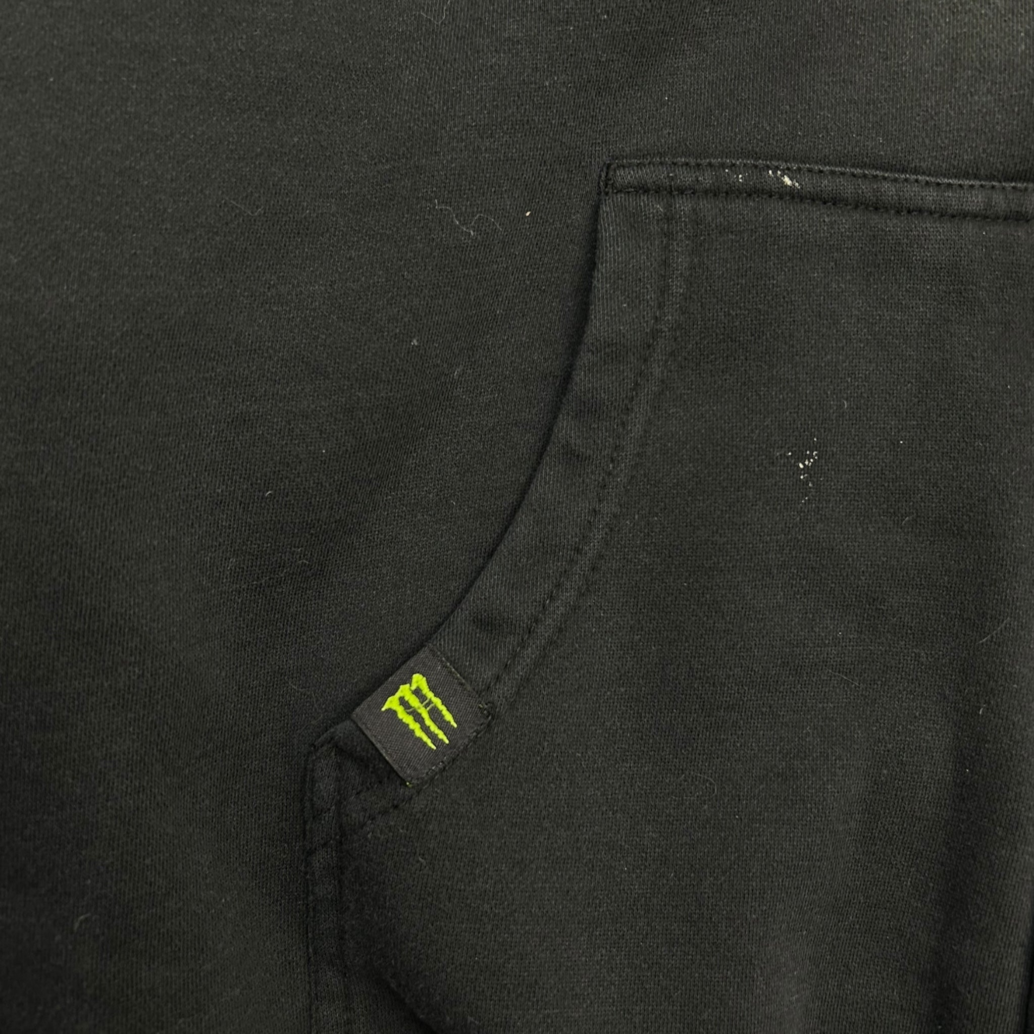 Y2K Monster Energy Cyber Goth Zip Up Hoodie