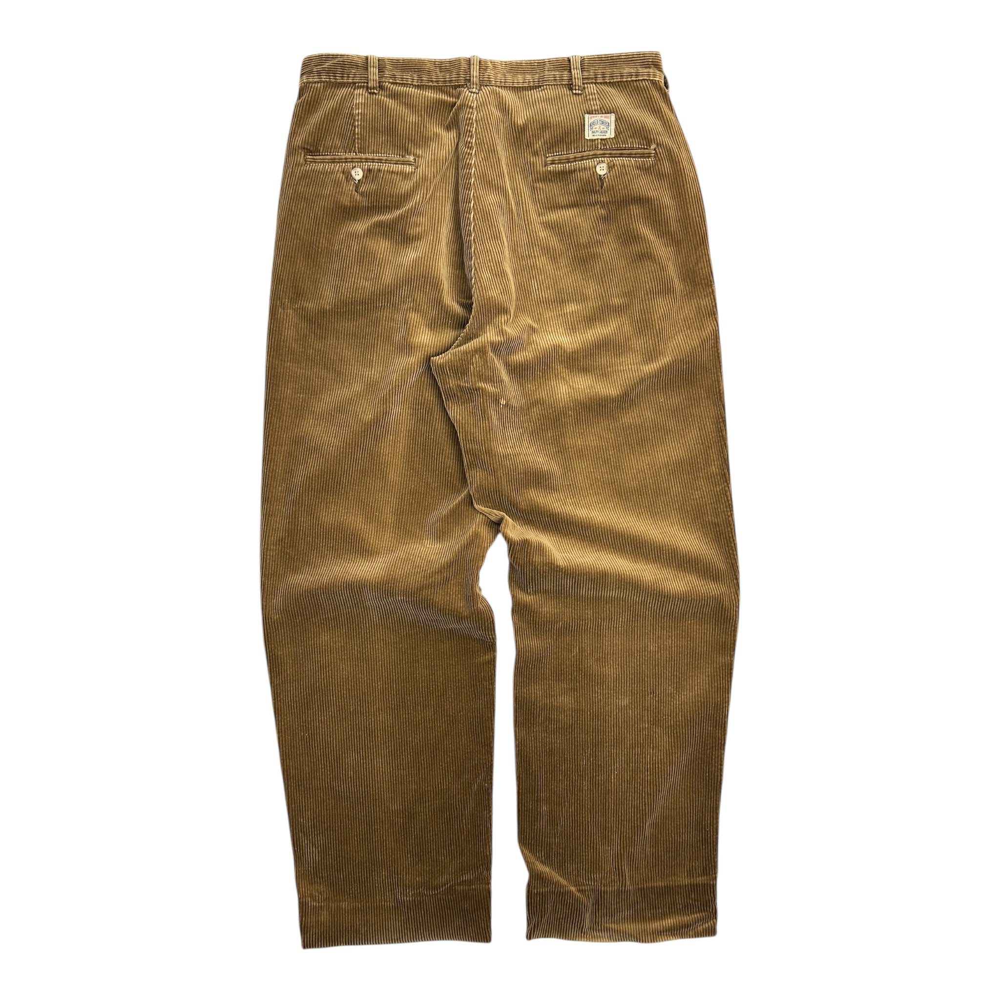 Polo Ralph Lauren Wide Leg Pleated Corduroy Pants