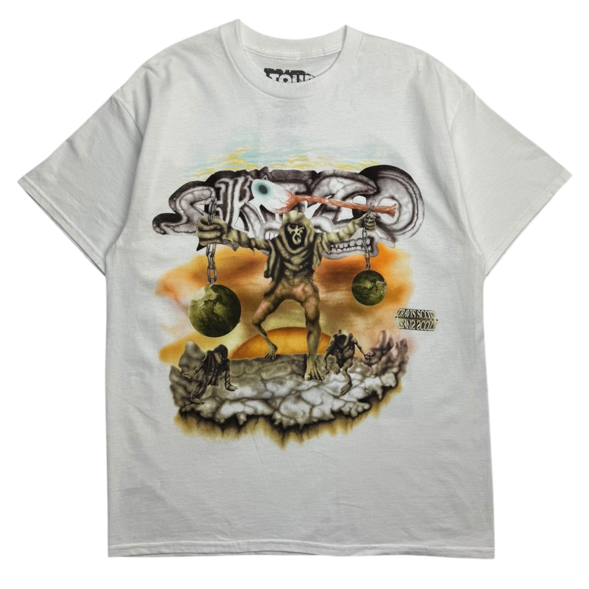 Travis Scott South America Tour Skitzo Circus Maximus T-Shirt White