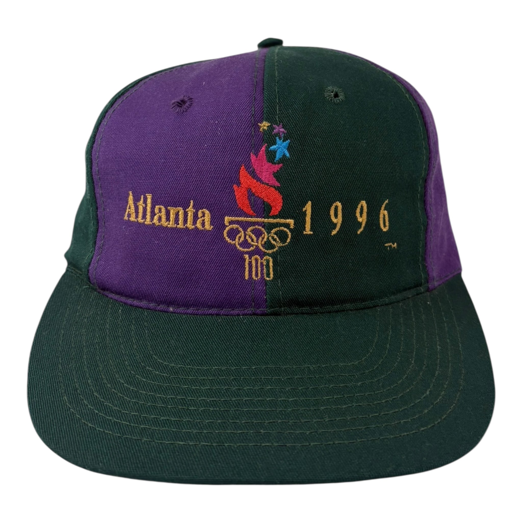Vintage 1996 Atlanta Olympics Color Block Hat