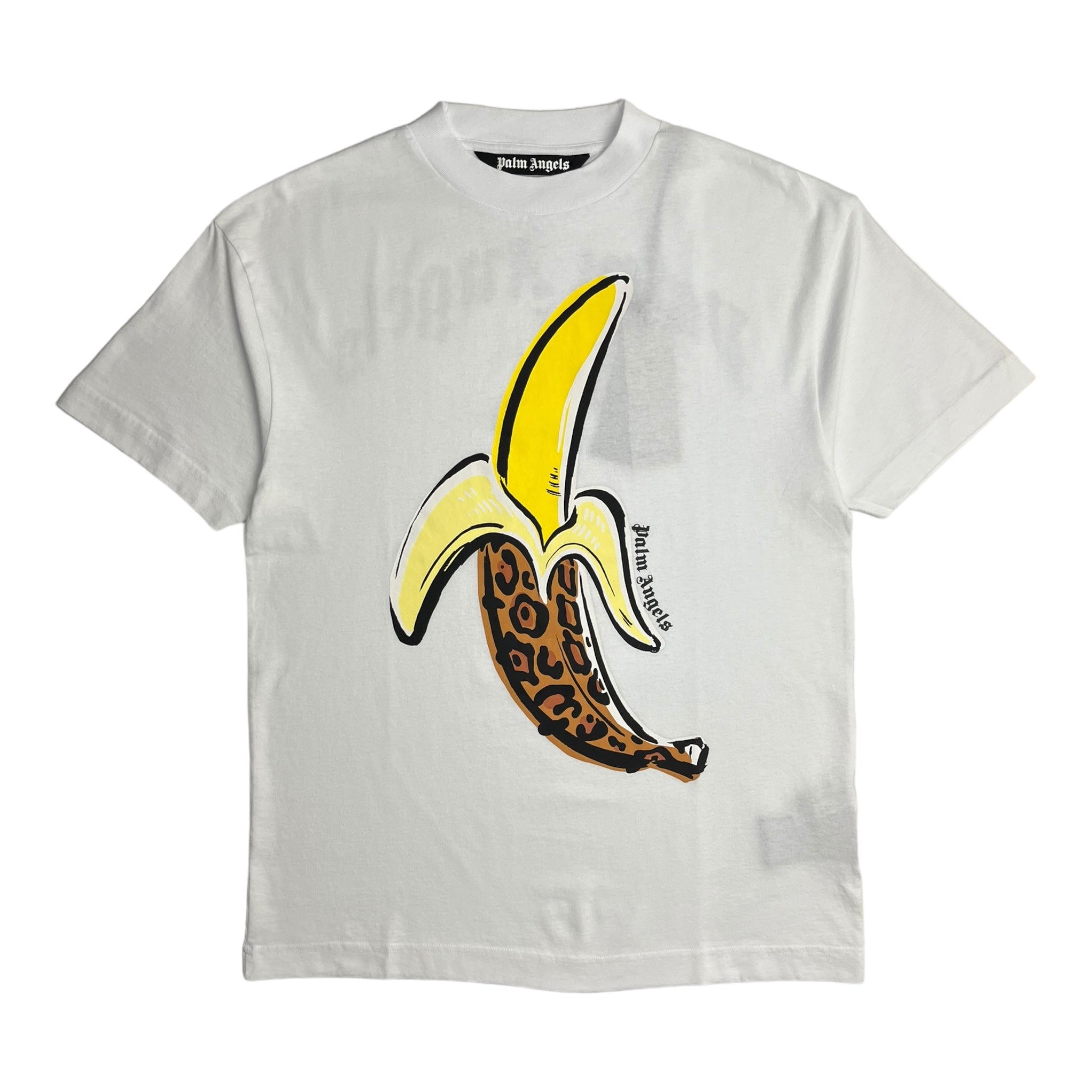 Palm Angels Banana T-Shirt - White/Yellow
