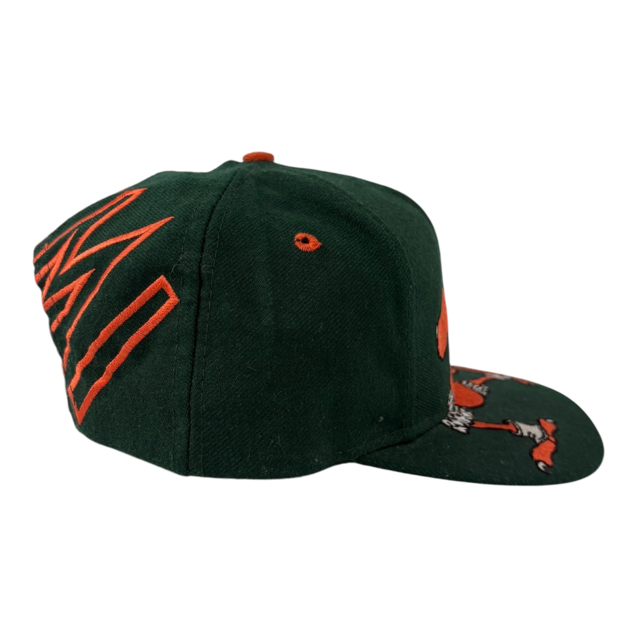 Vintage Miami Hurricanes Sebastian The Ibis Big Logo Hat