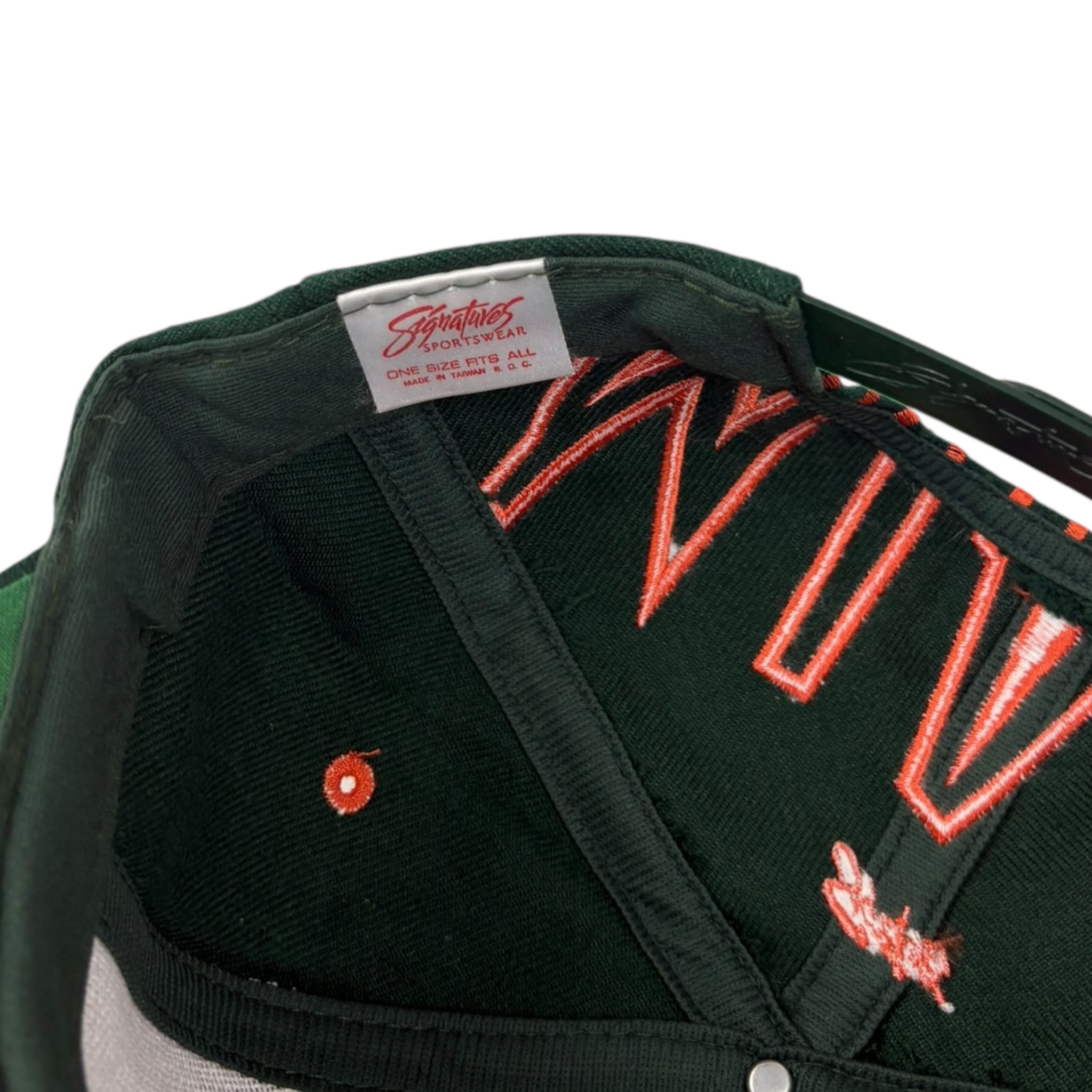 Vintage Miami Hurricanes Sebastian The Ibis Big Logo Hat