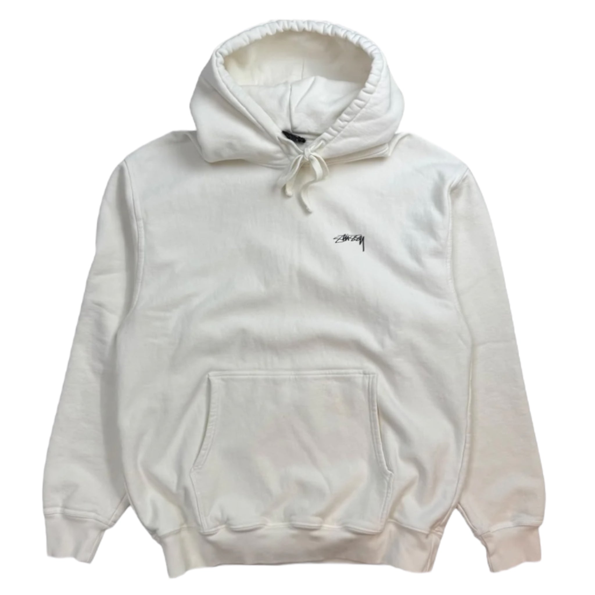 Stussy Smooth Stock Hoodie Pigment Dyed White