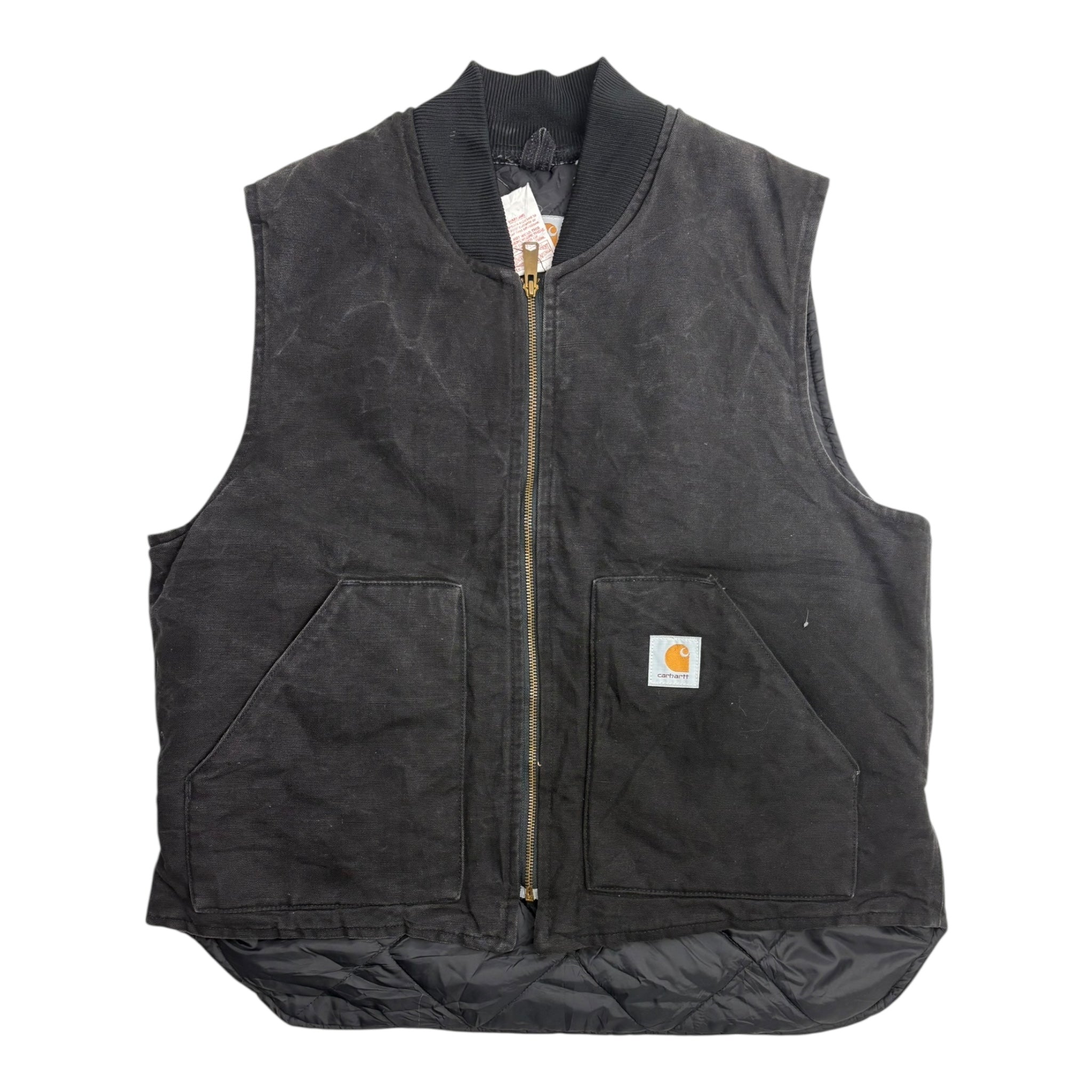 Vintage Carhartt Workwear Vest Faded Black