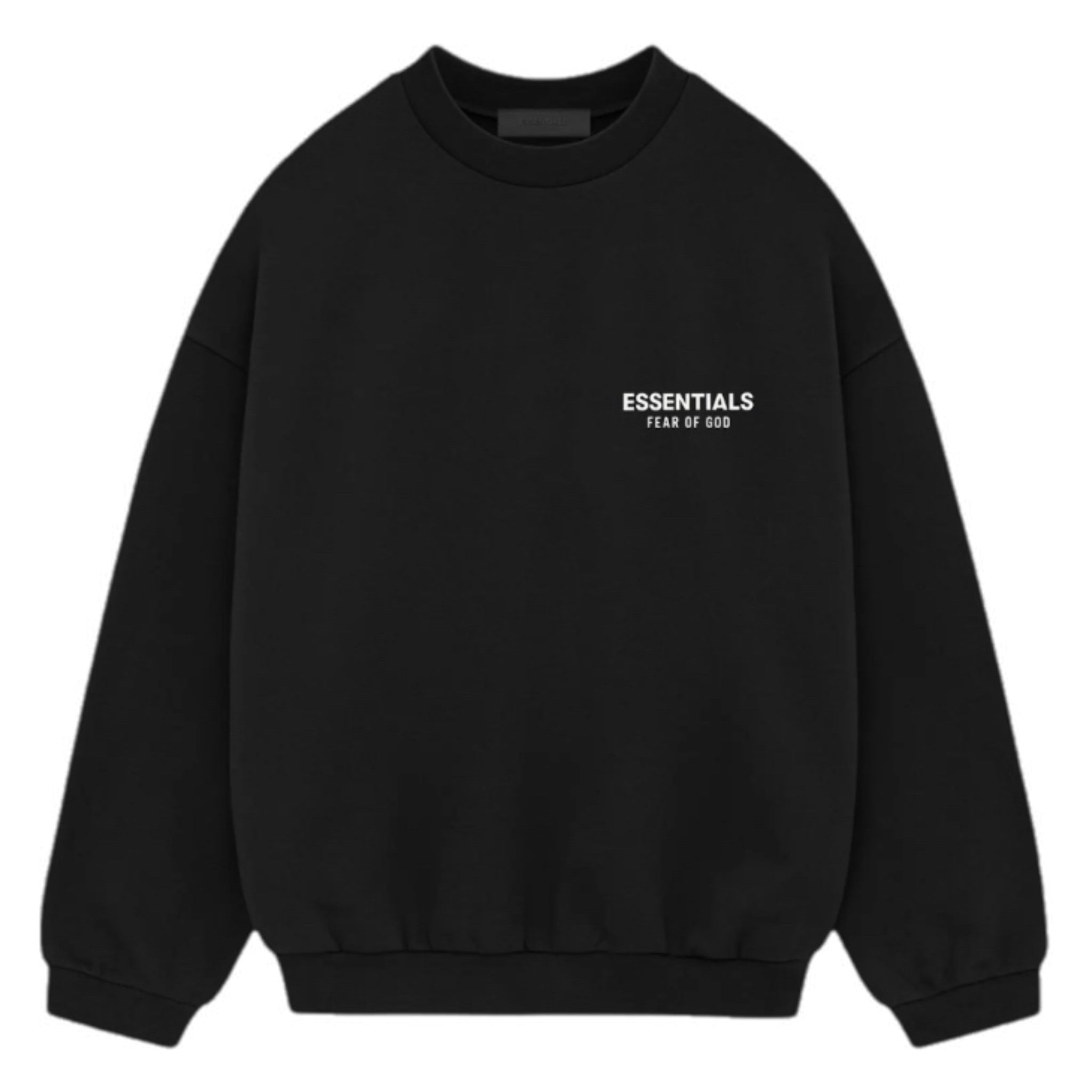 Fear Of God Essentials Fleece Crewneck Black FW24