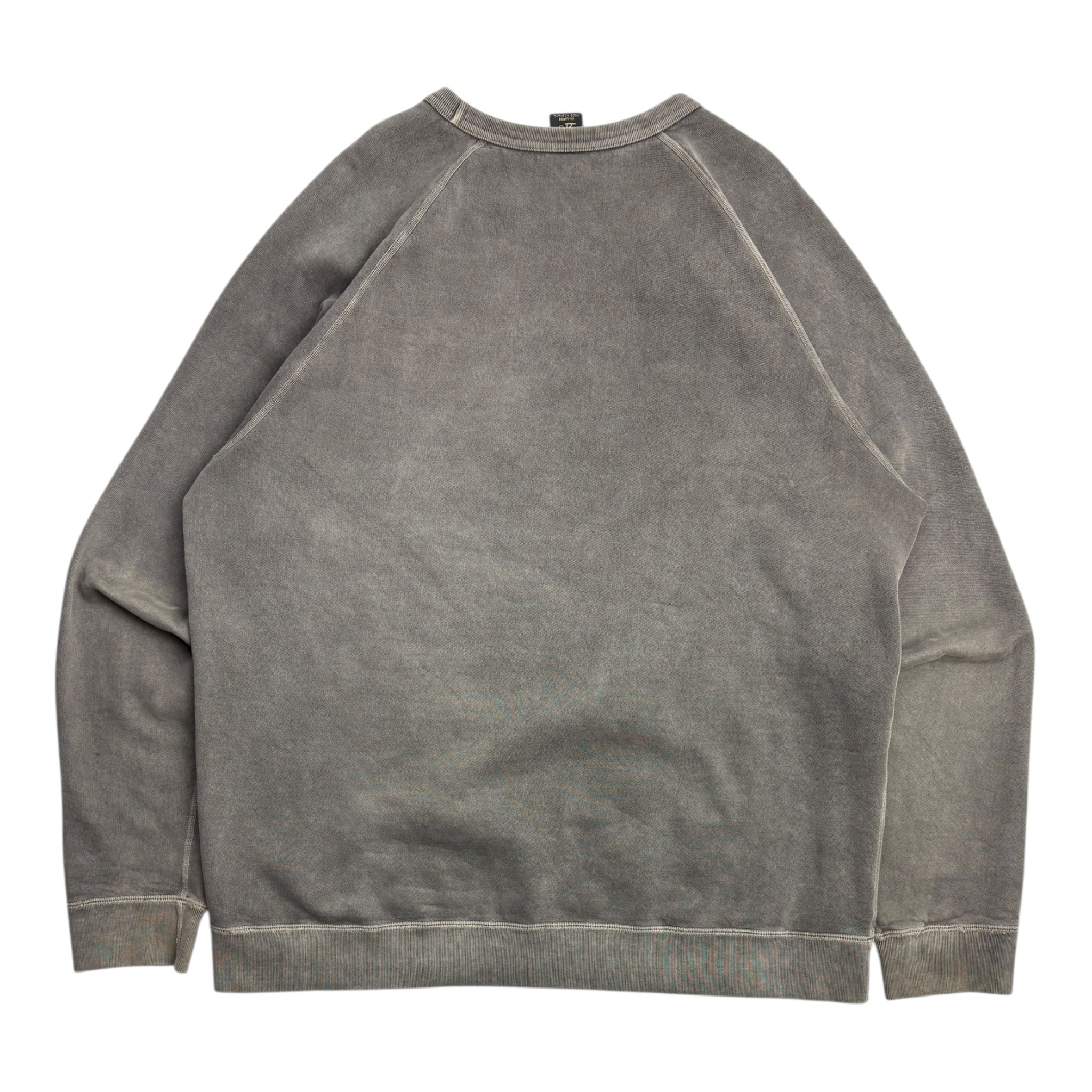 OVO Embroidered Stonewash Crewneck Grey