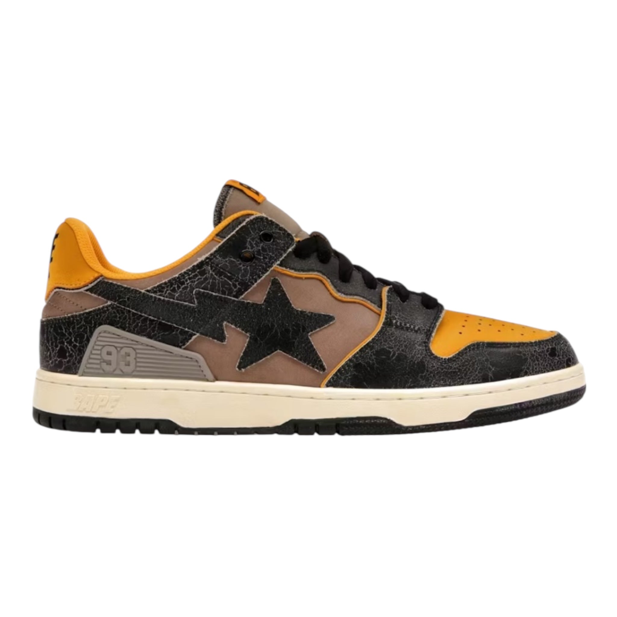 (Used) A Bathing Ape Bape Sk8sta Vintage Black Yellow