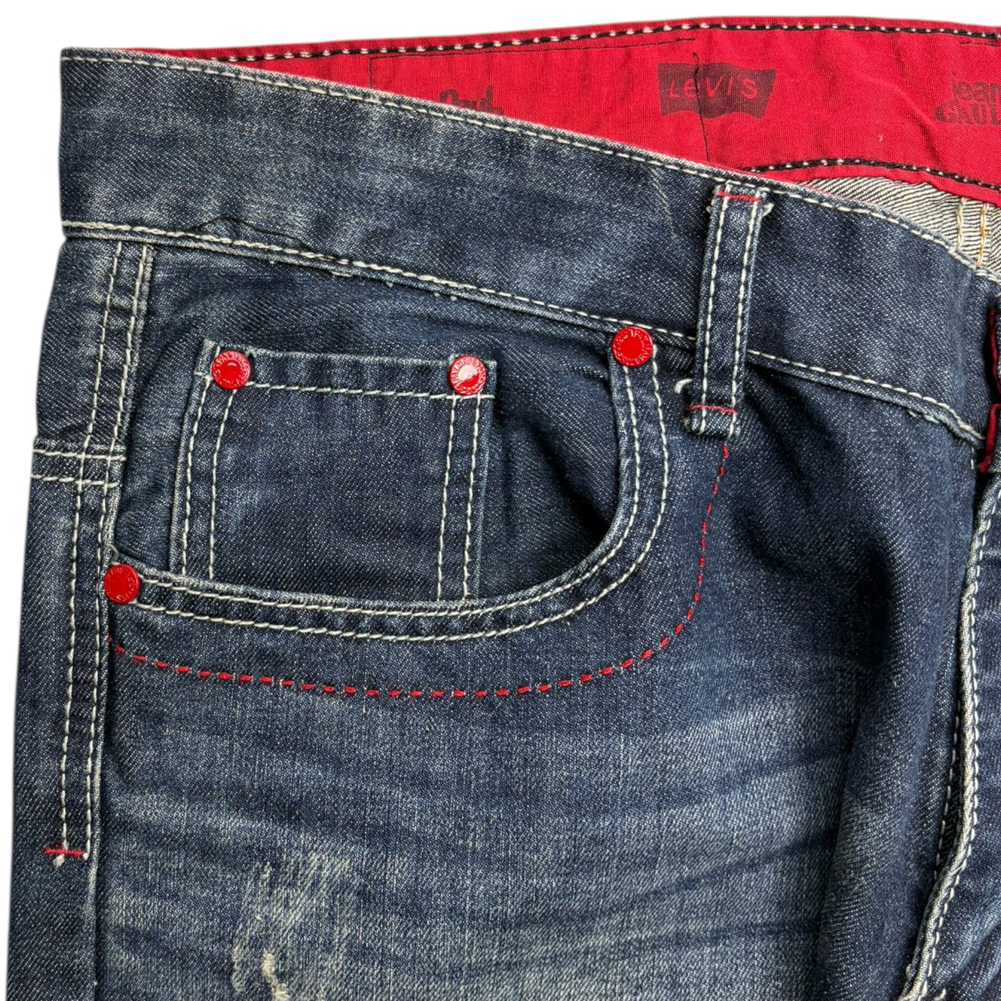 Vintage Y2K Levi’s X Jean Paul Gaultier Dark Wash Faded Denim
