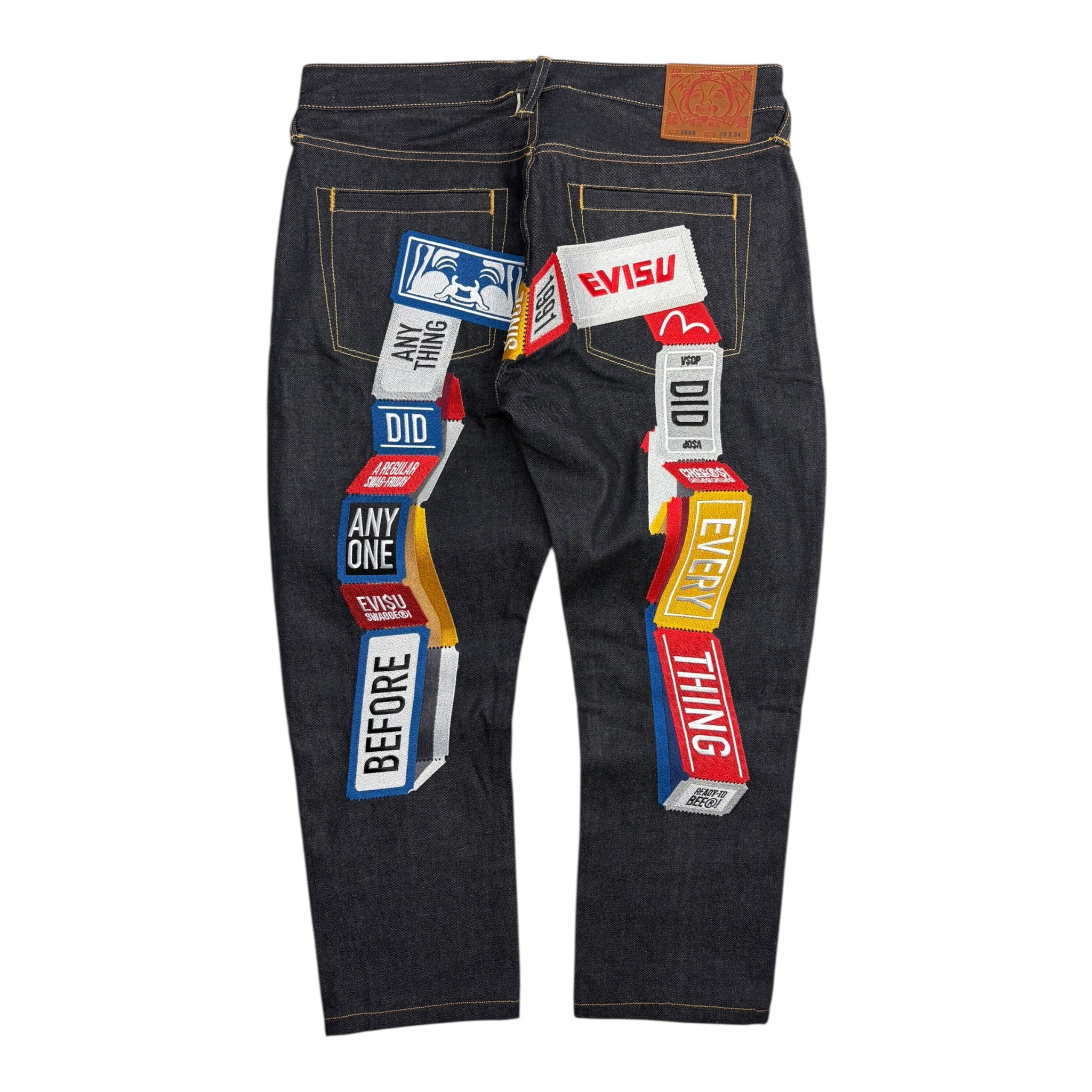 Vintage Y2K Evisu Dark Wash Ticket Denim