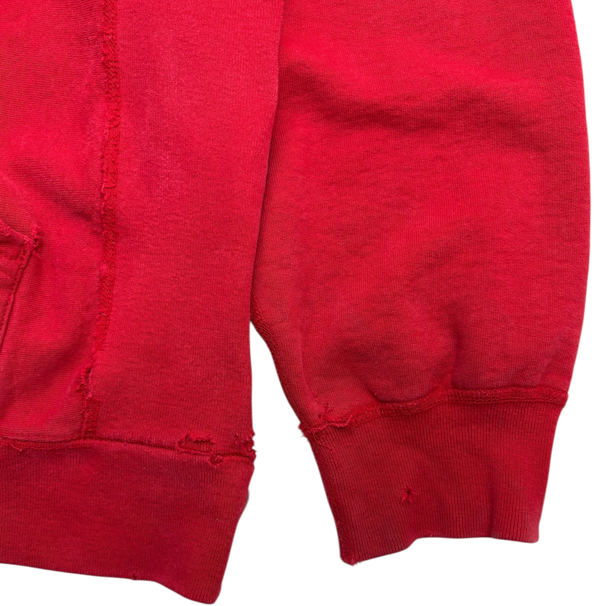 Supreme Cord Collegiate Logo Hoodie Red