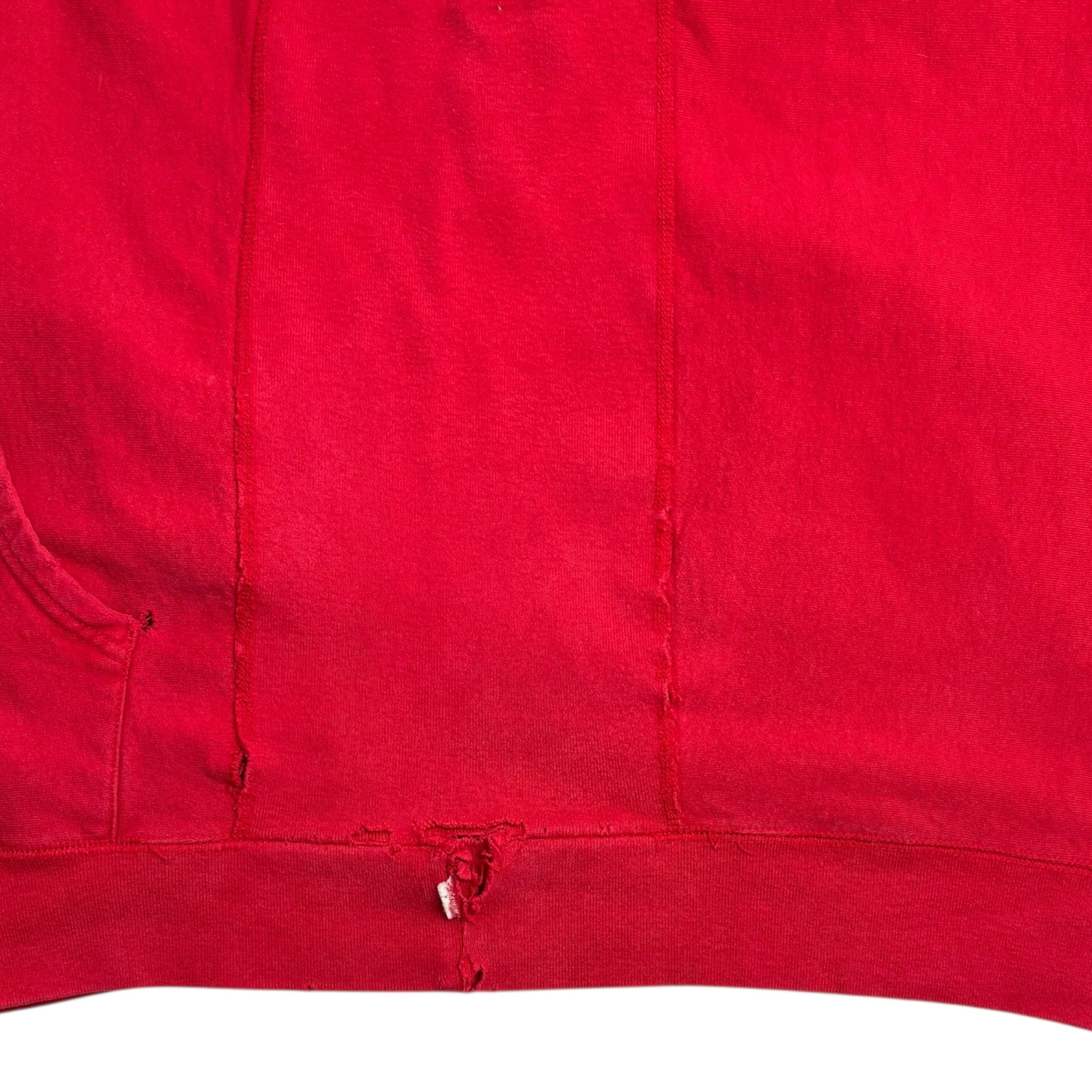 Supreme Cord Collegiate Logo Hoodie Red