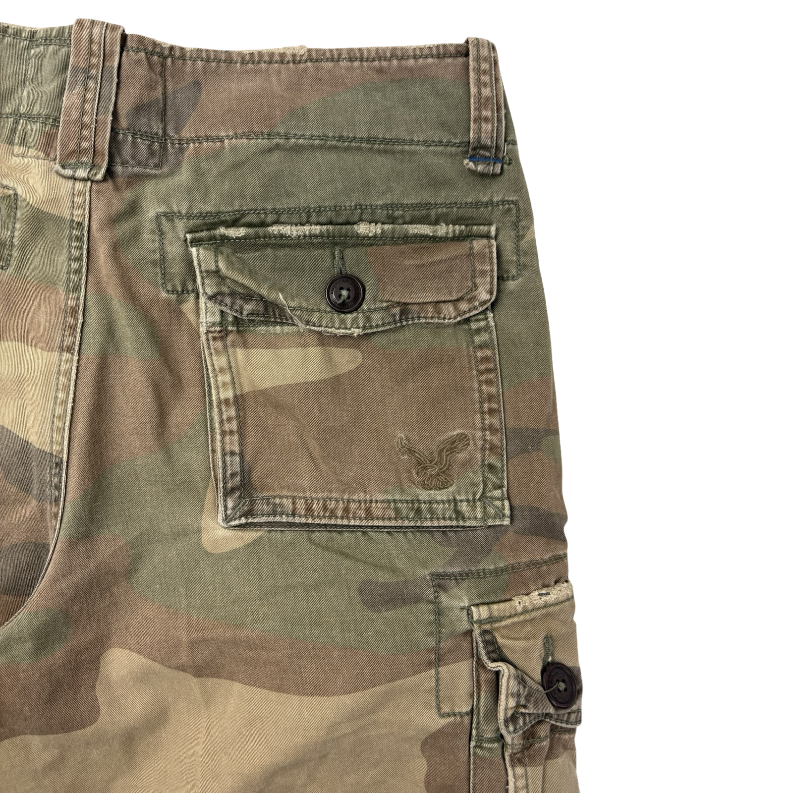 Vintage 2K American Eagle Camo Cargo Shorts
