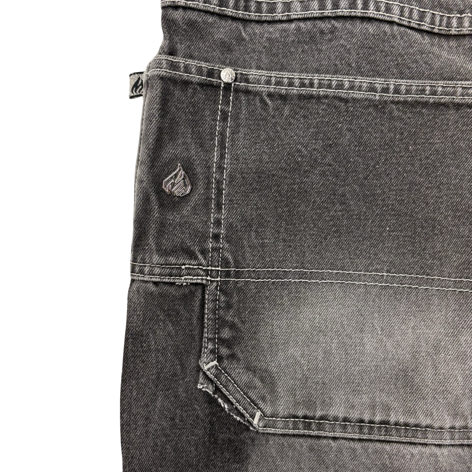 Vintage Y2K Johnny Blaze Jorts Washed Black