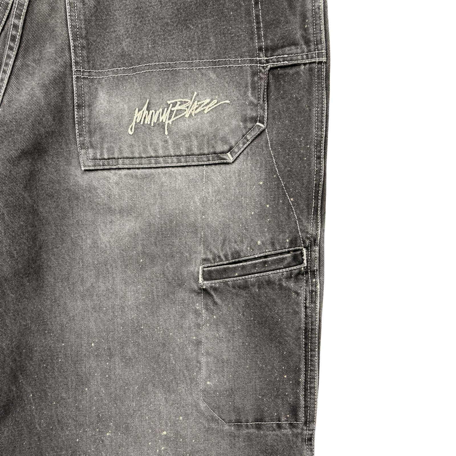 Vintage Y2K Johnny Blaze Jorts Washed Black
