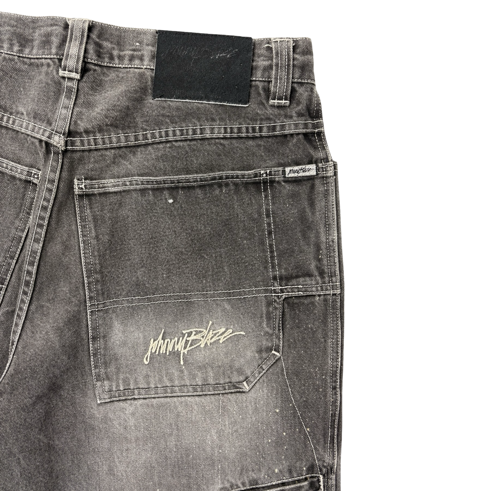 Vintage Y2K Johnny Blaze Jorts Washed Black