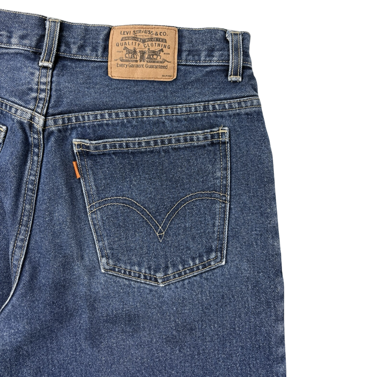 Vintage Levi's Orange Tab Jorts Medium Indigo