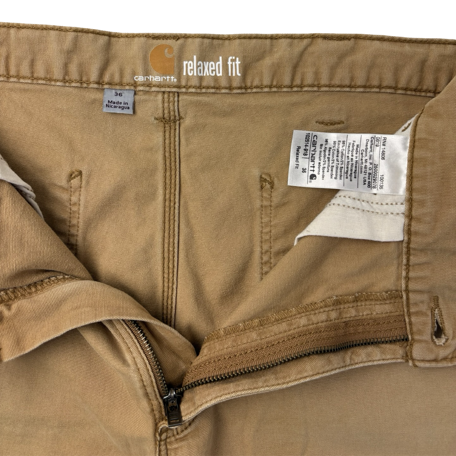 Vintage Carhartt Workwear Shorts Faded Beige